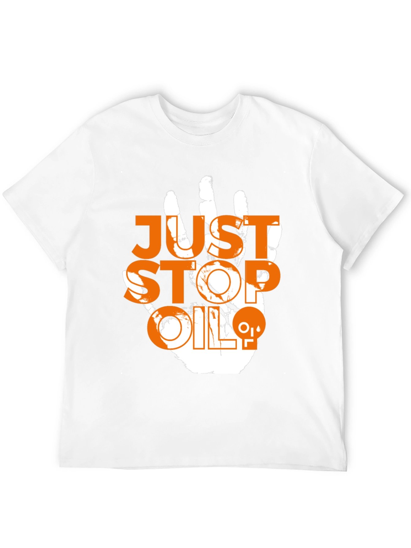 Black Just Stop Oil Tee - Eco-Friendly Activist Shirt view 12