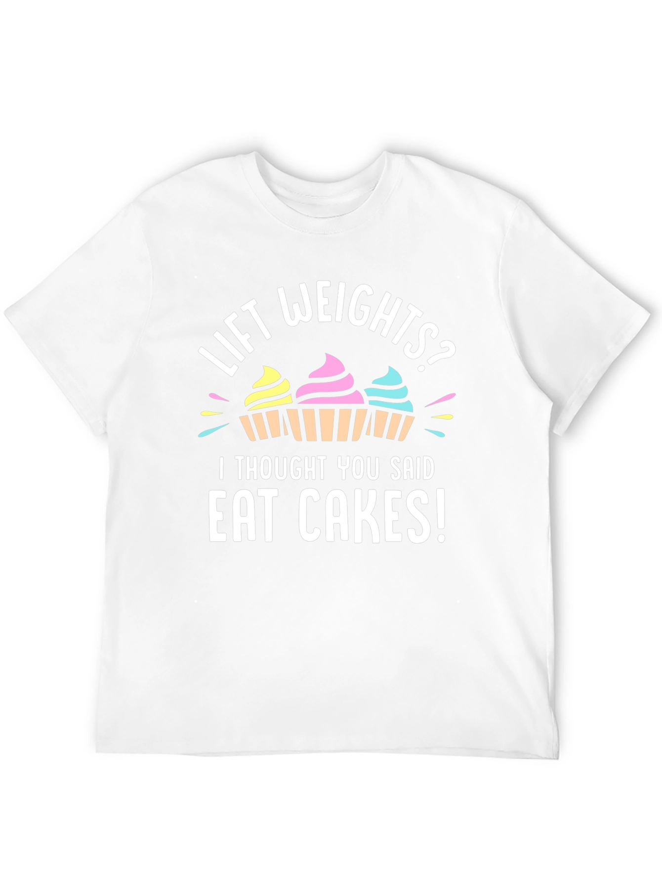 Black Eat Cakes Graphic Tee - Funny Workout Shirt view 12