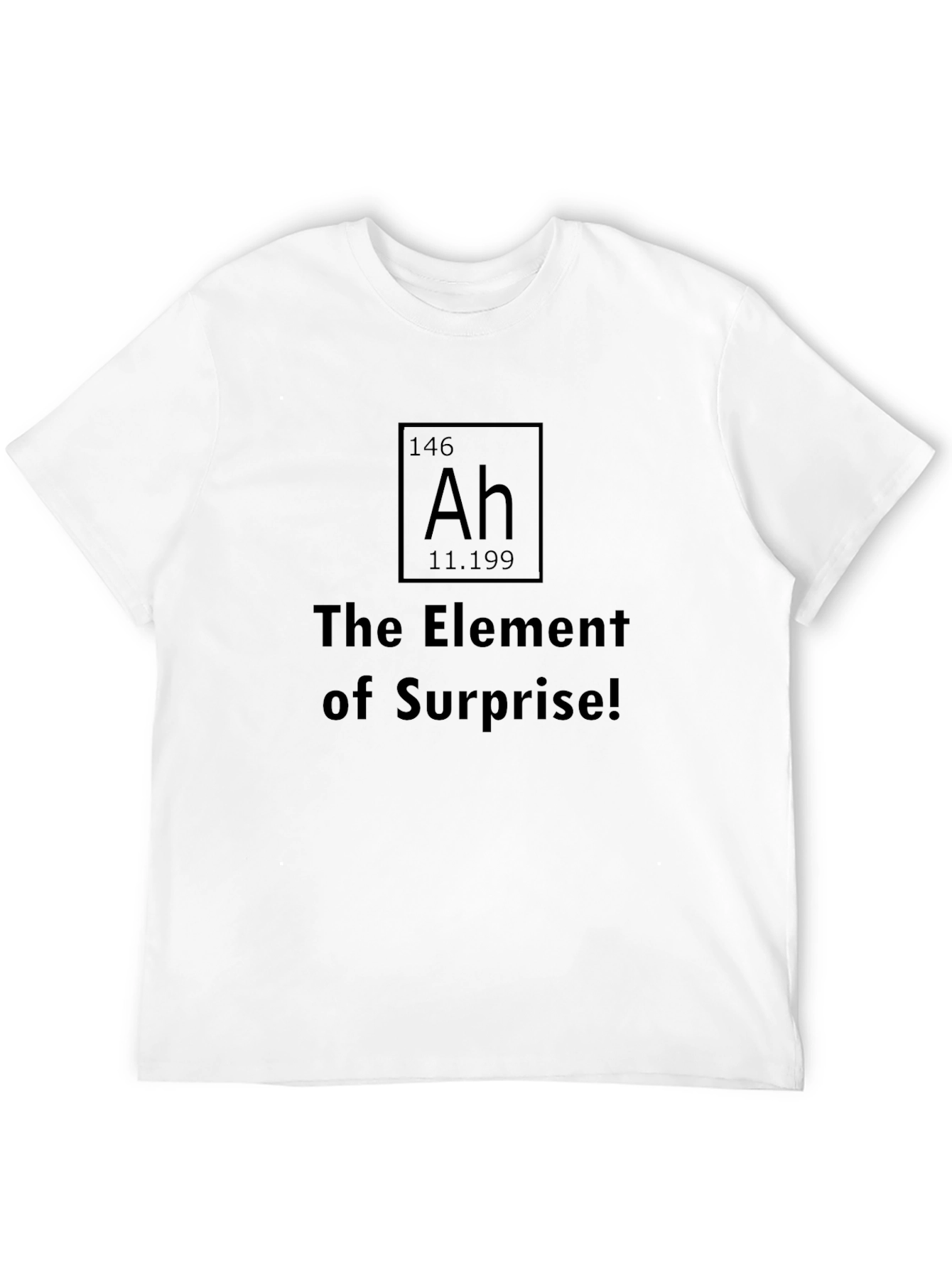 Black Element of Surprise T-Shirt - Ah Funny Chemistry Tee view 12
