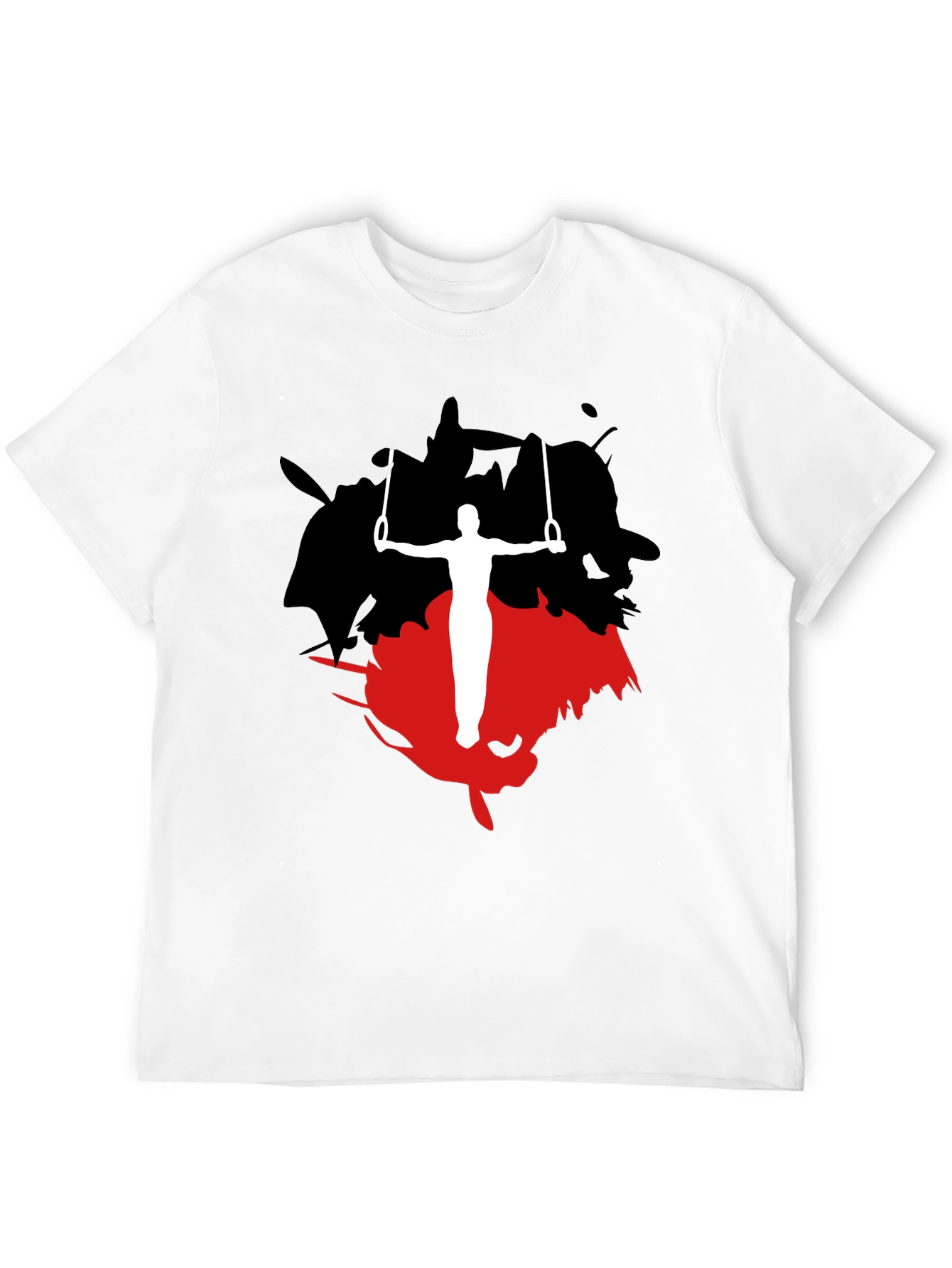 Black Gymnast Rings Graphic Tee - Black view 12