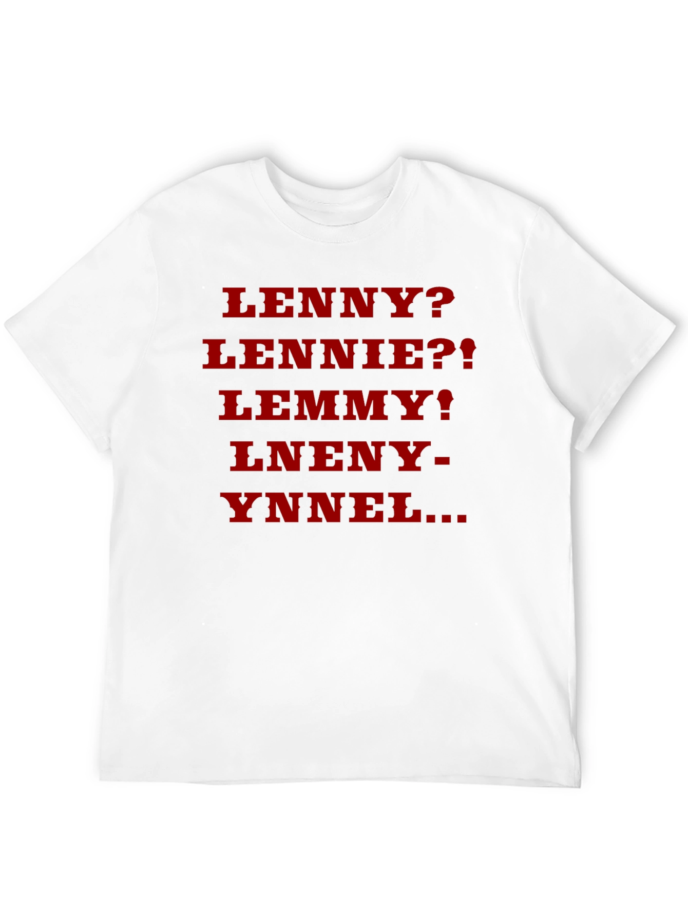Black Lenny? Parody T-Shirt - Black Cotton Blend view 12