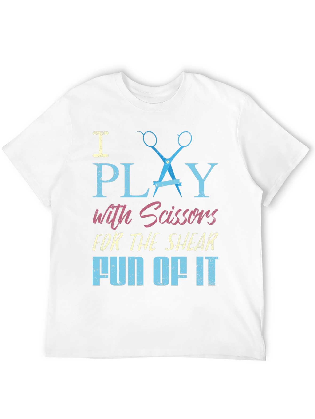 Black I Play With Scissors T-Shirt view 12