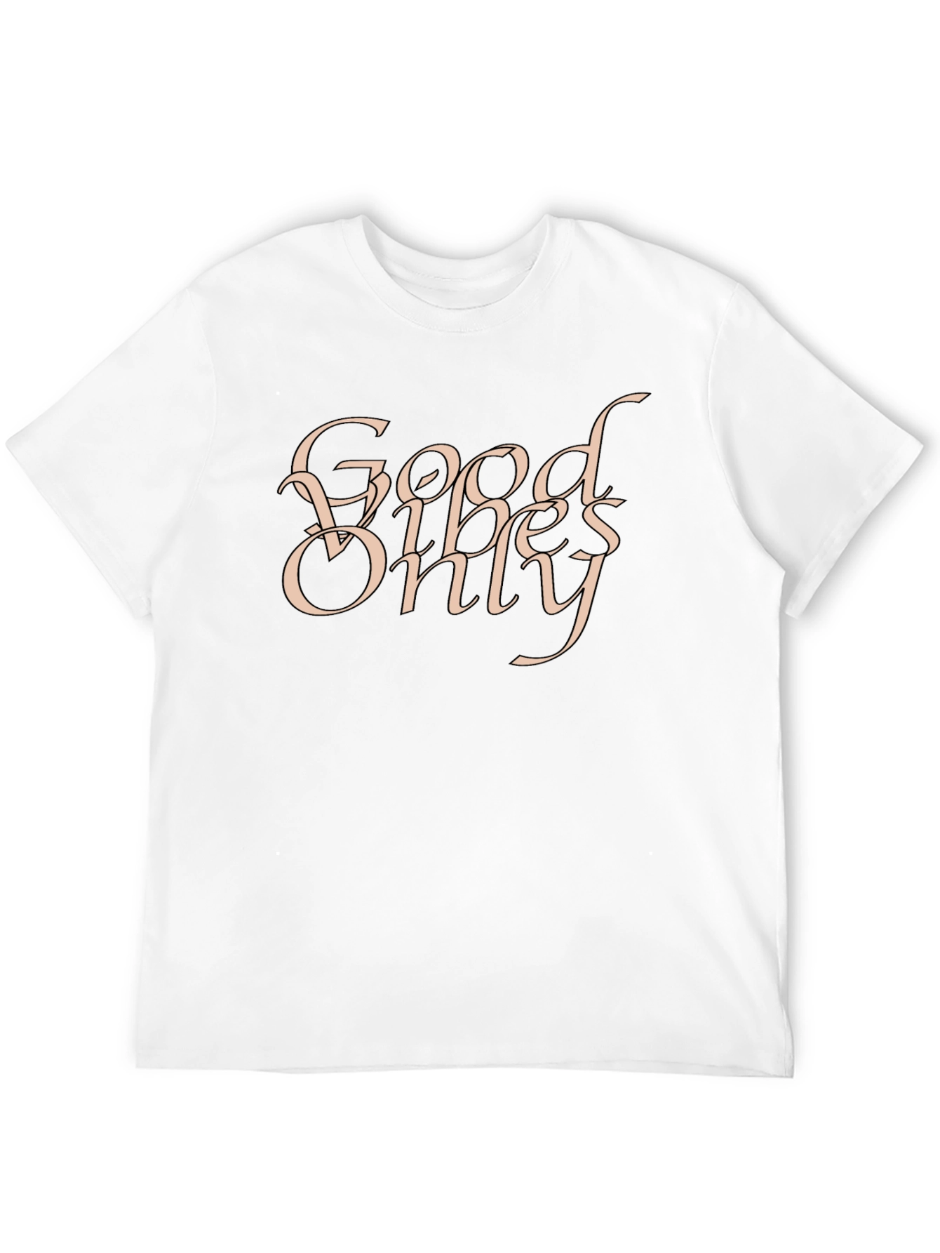 Black Good Vibes Only Graphic Black T-Shirt view 12