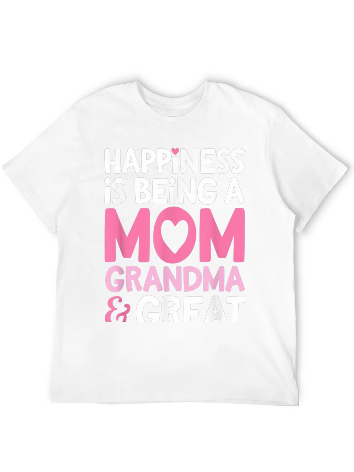 Black Happiness is Being A Mom, Grandma & Great T-Shirt view 12