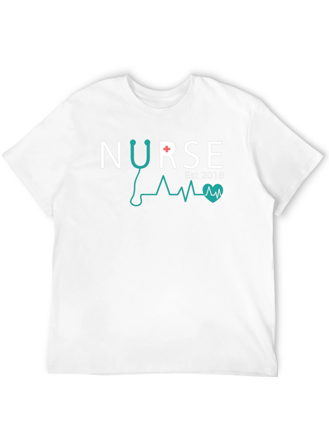 Black Nurse Est 2018 T-Shirt Black view 12