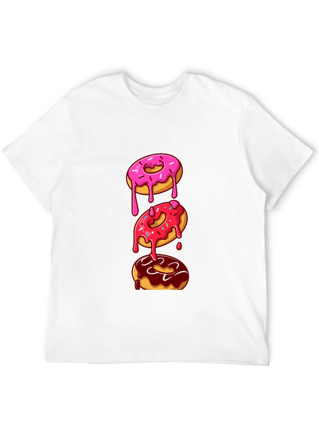 Black Donut Stack Graphic Tee - Fun & Trendy Style view 12