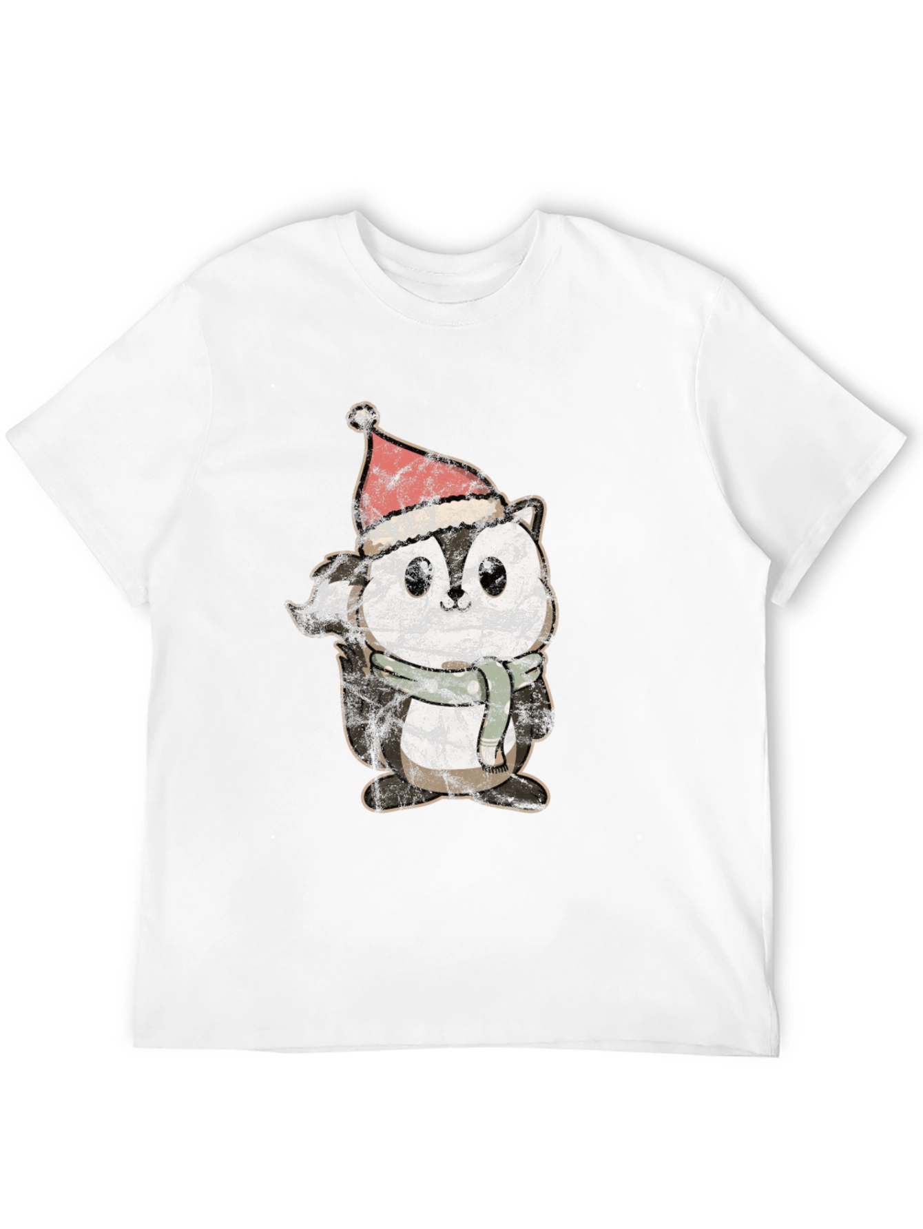 Black Holiday Squirrel Graphic T-Shirt view 12