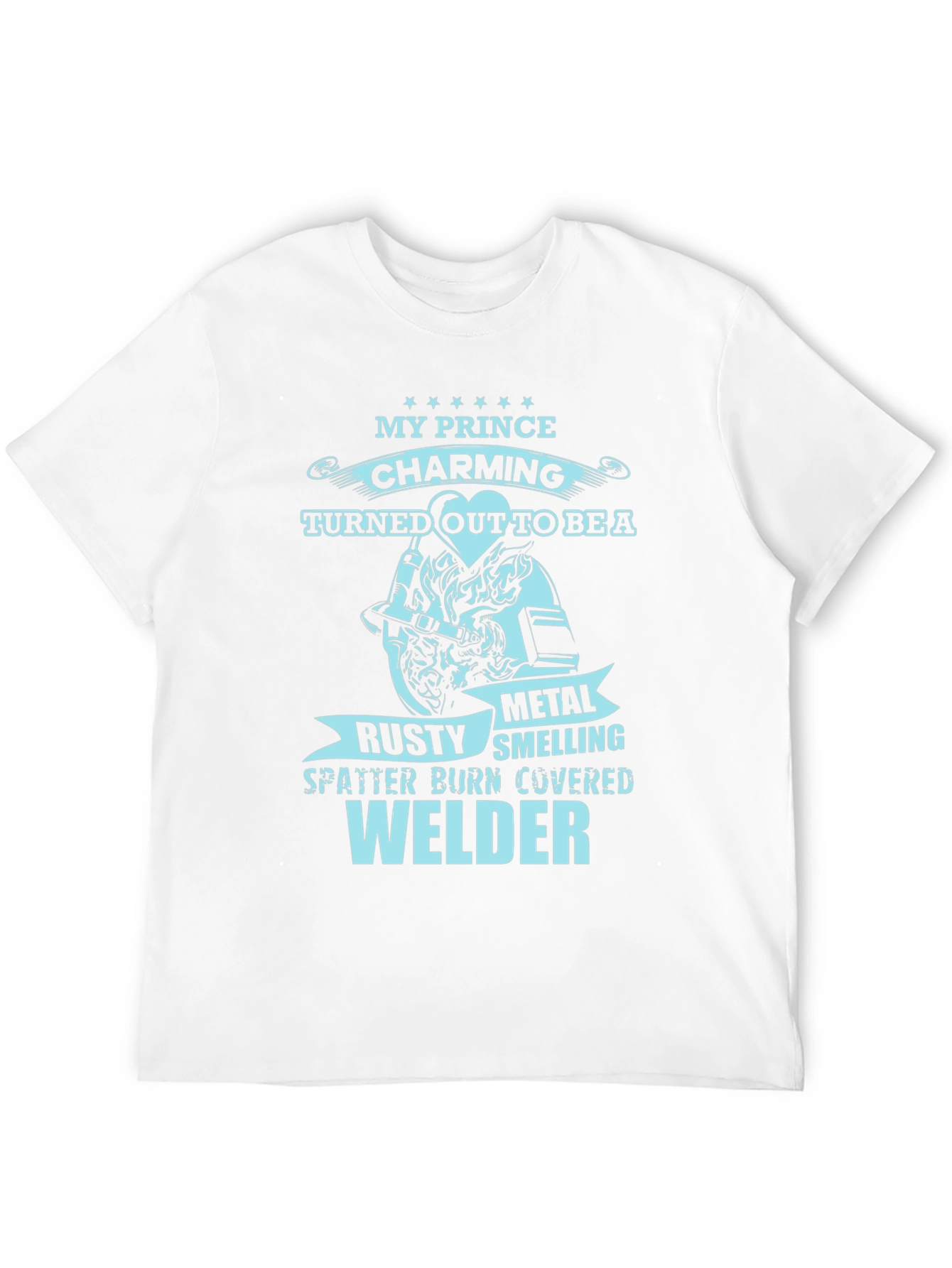 Black My Prince Welder T-Shirt - Black Novelty Tee view 12
