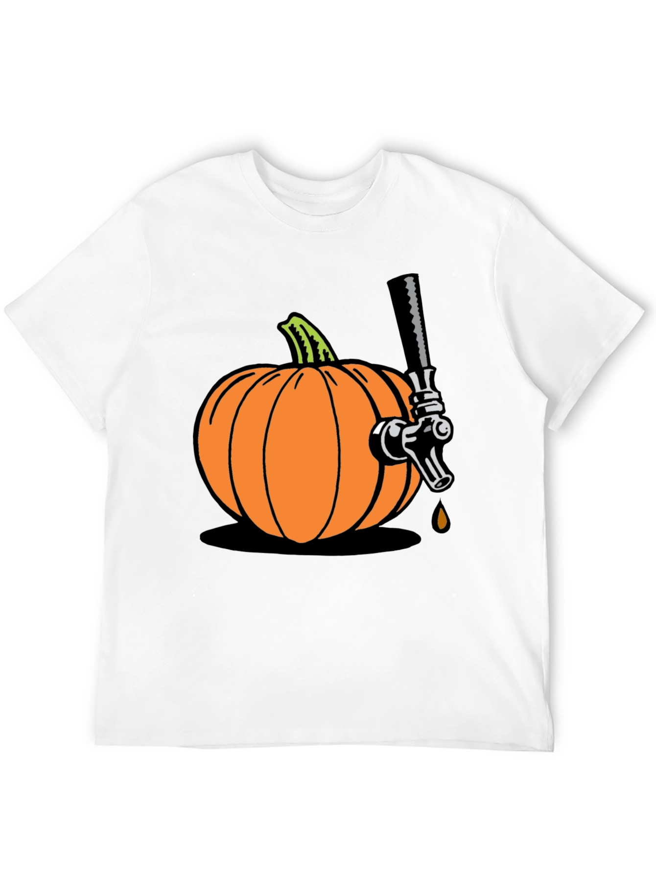 Black Pumpkin Beer Tap Graphic Tee view 12