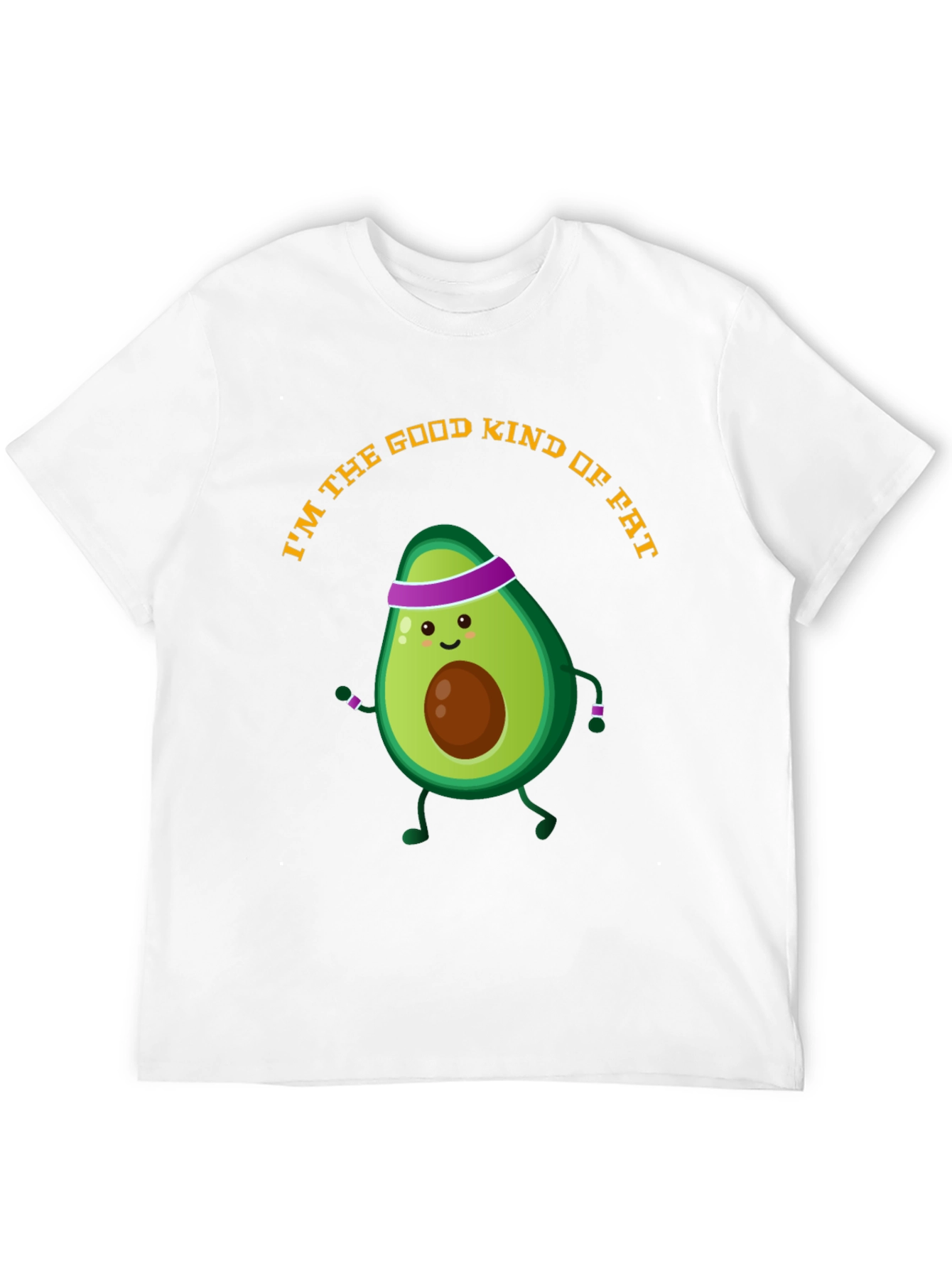Black Avocado Gym Humor T-Shirt - Good Kind of Fat view 12