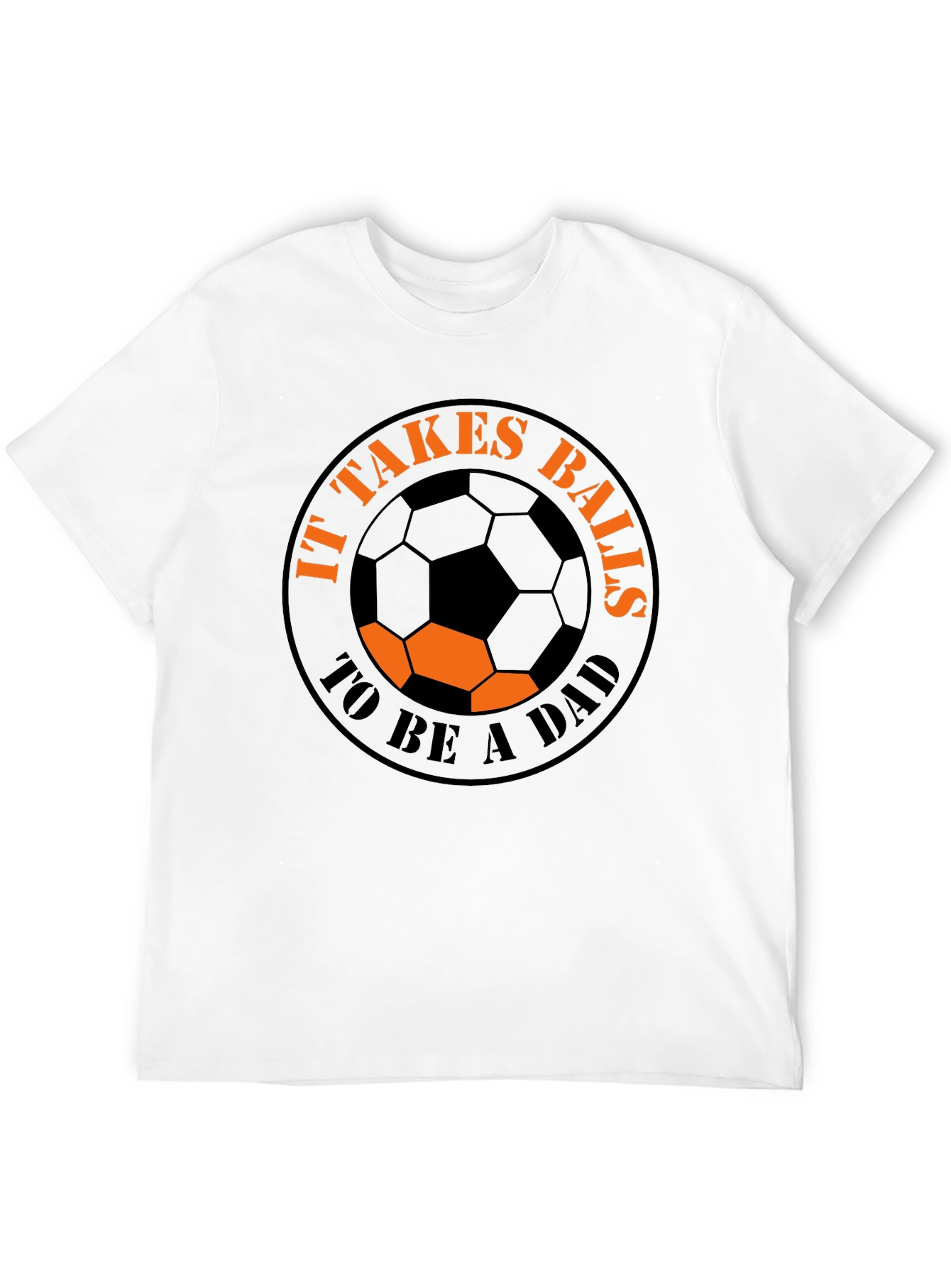 Black It Takes Balls to be a Dad T-Shirt view 12