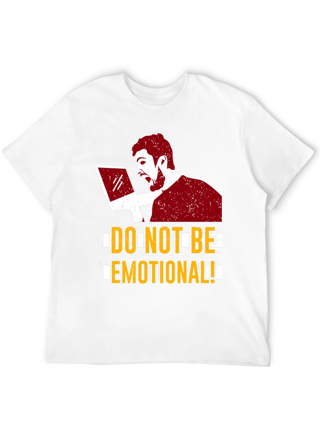 Black Do Not Be Emotional Graphic Tee - Black view 12