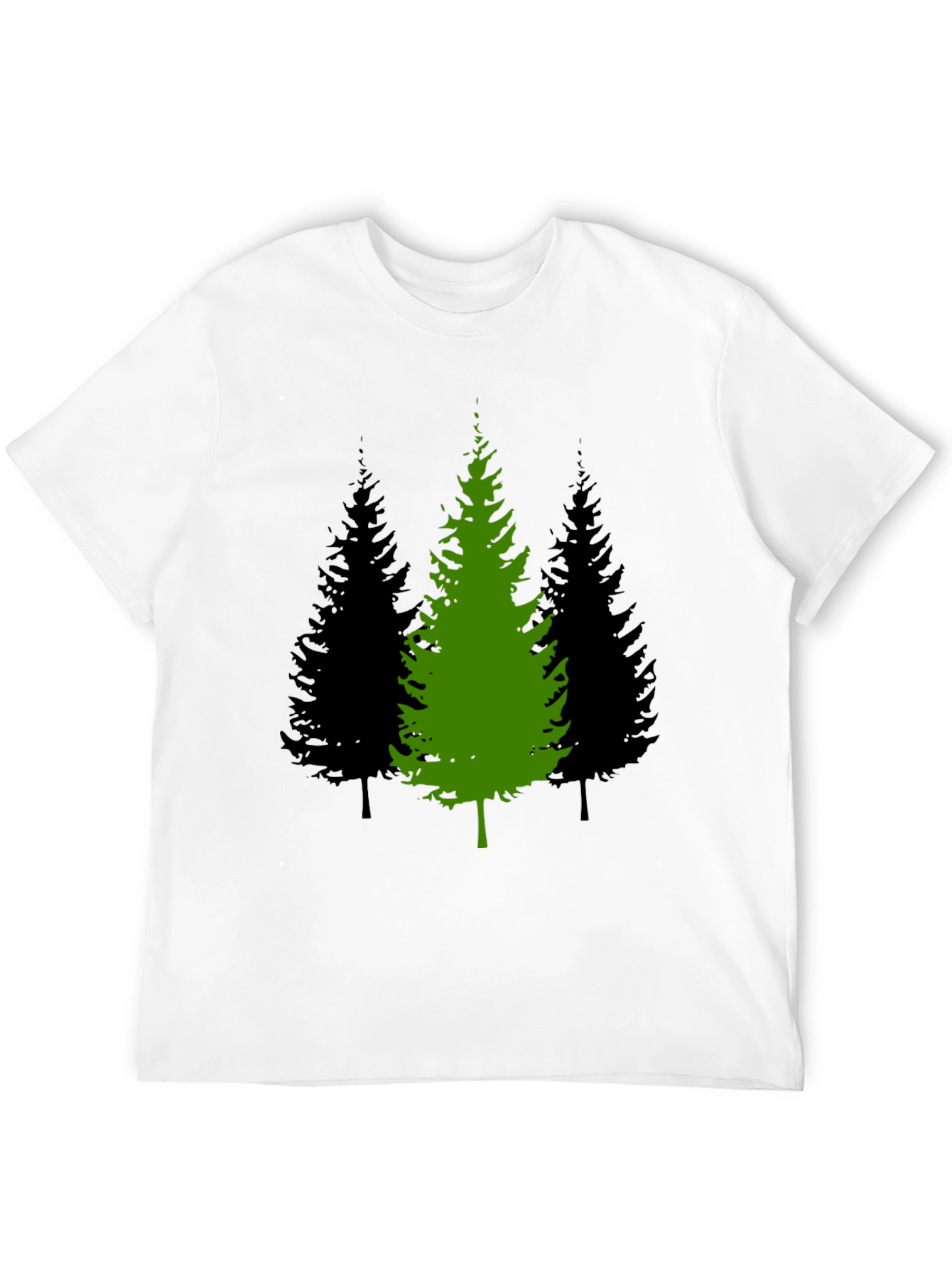 Black Nature Scene Men's Graphic T-Shirt view 12