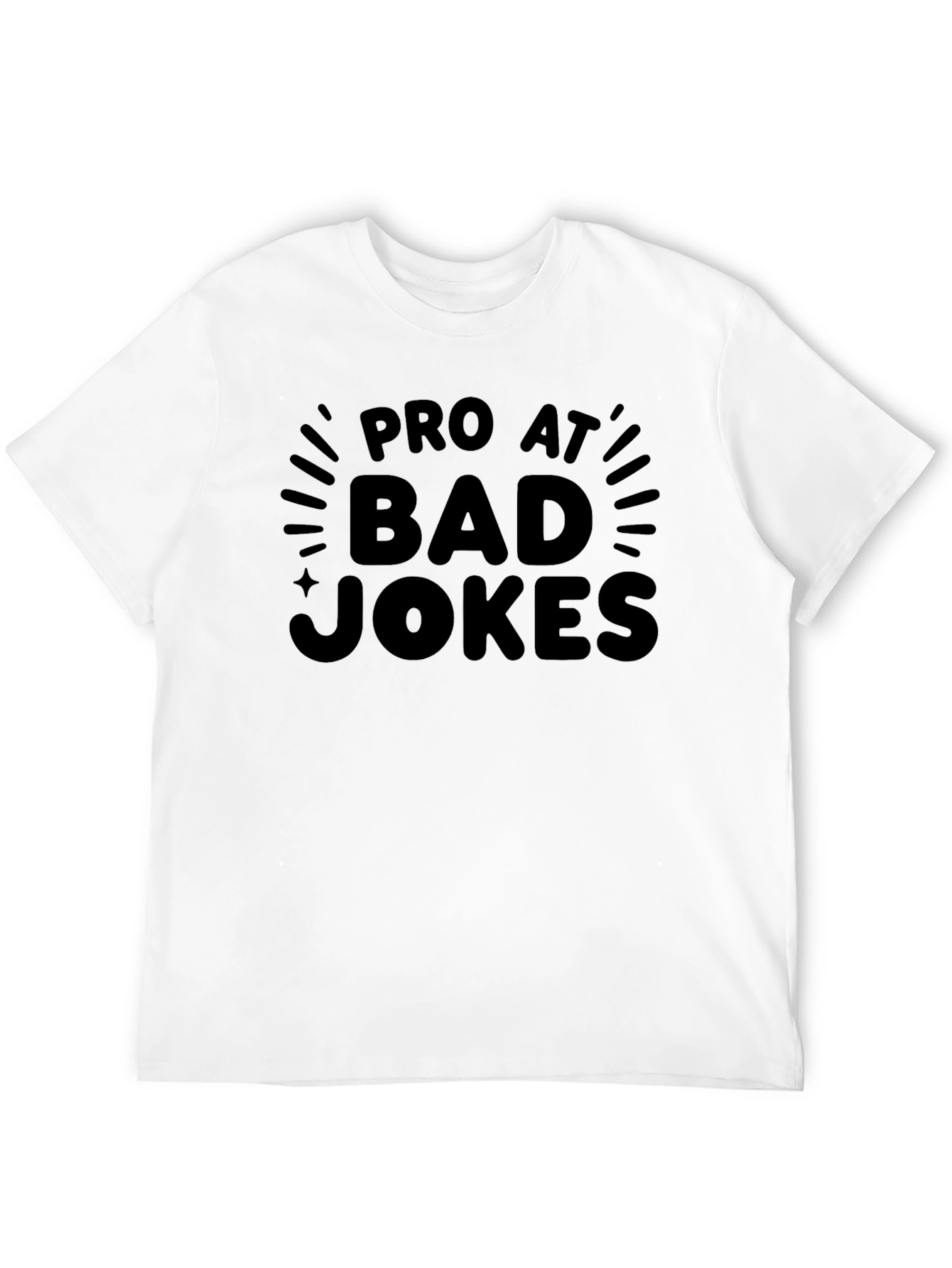 Black Pro At Bad Jokes Black T-Shirt view 12