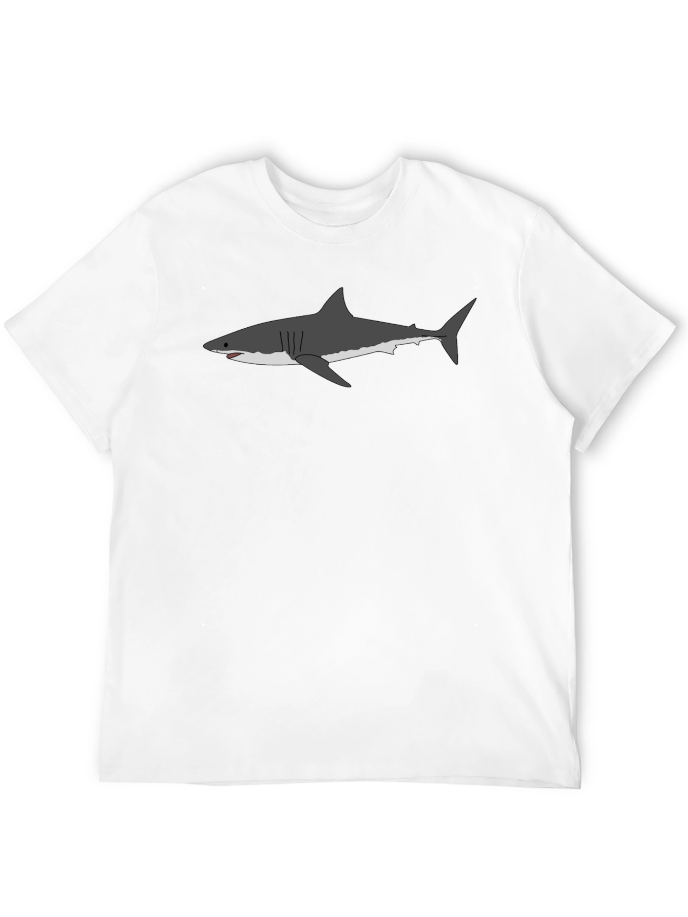 Great White Shark Graphic Tee - Mens Black T-Shirt - 12