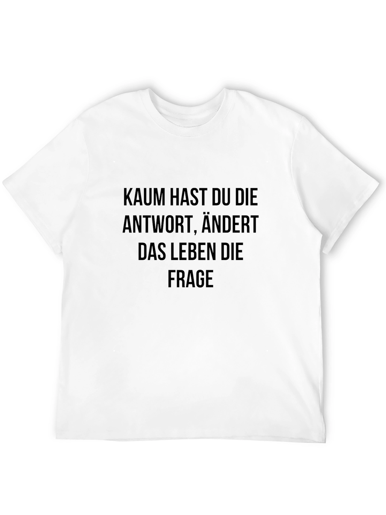 Black Kaum Hast Du Die Antwort T-Shirt view 12