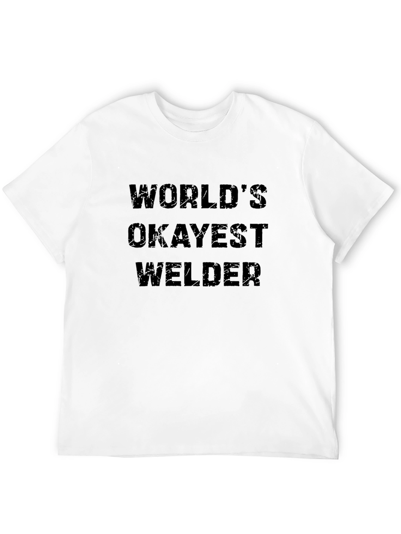 Black World's Okayest Welder Black T-Shirt view 12