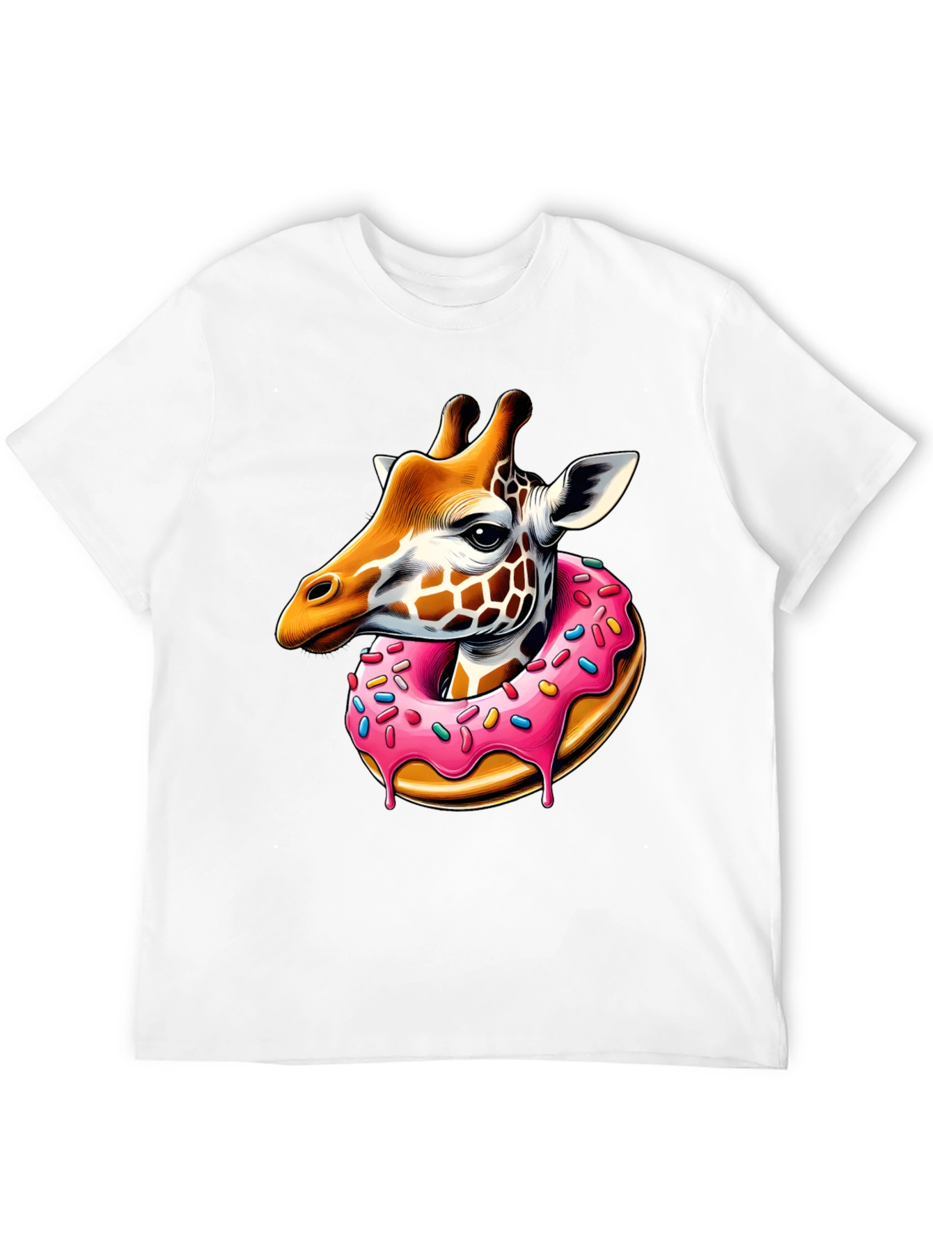 Black Giraffe Donut T-Shirt: Sweet Style! view 12