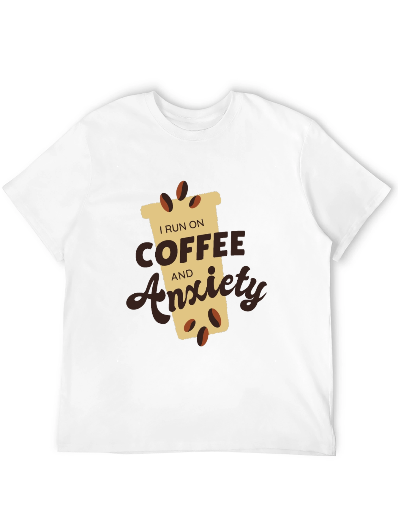 Black Coffee & Anxiety T-Shirt - Funny Graphic Tee view 12