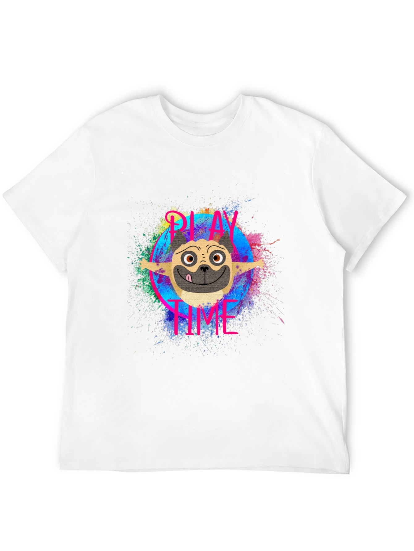 Black Play Time Dog Graphic T-Shirt view 12