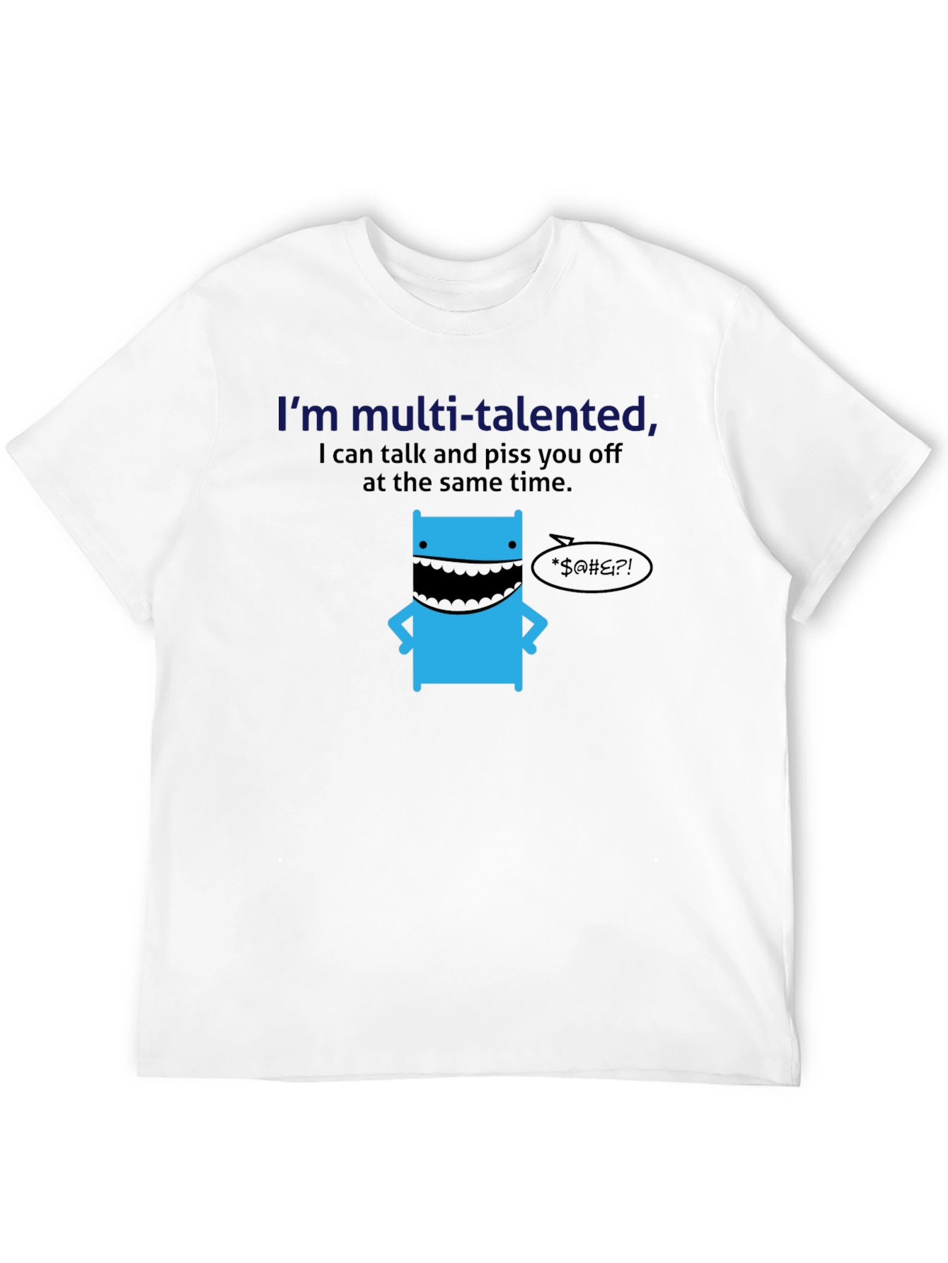 Black Multi-Talented Funny Graphic T-Shirt view 12
