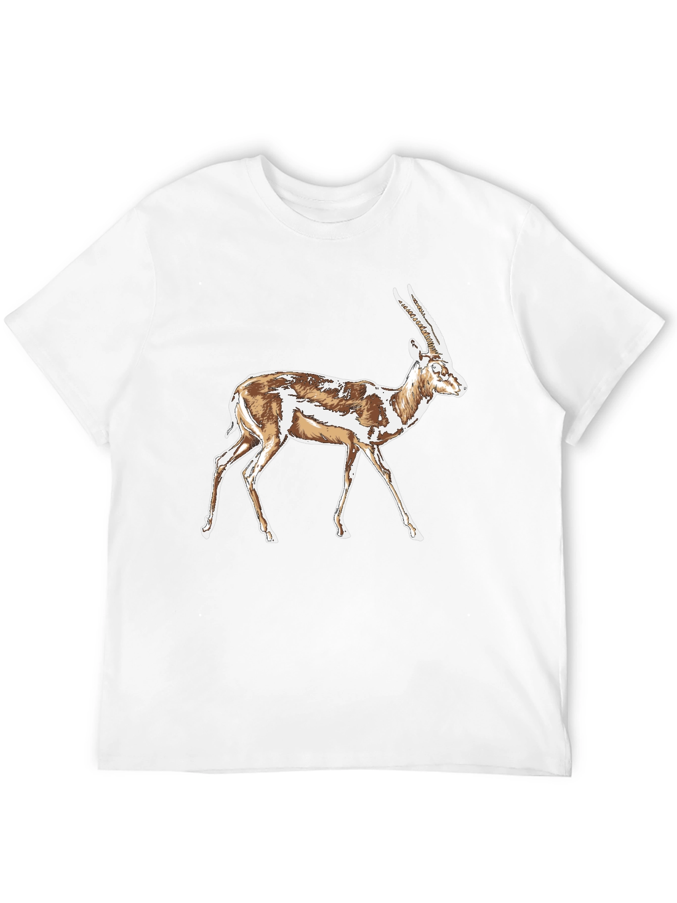 Black Gazelle Graphic T-Shirt - Stylish Animal Print Tee view 12