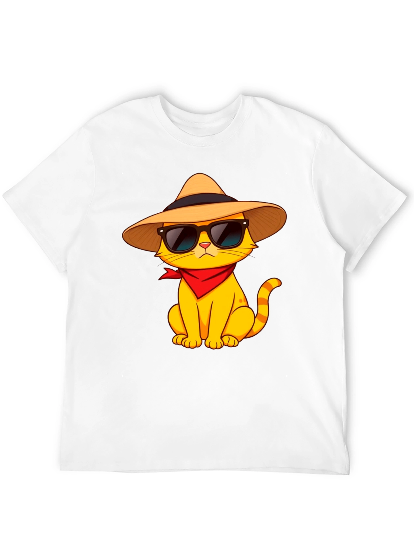 Black Cool Cat T-Shirt - Stylish Graphic Tee view 12