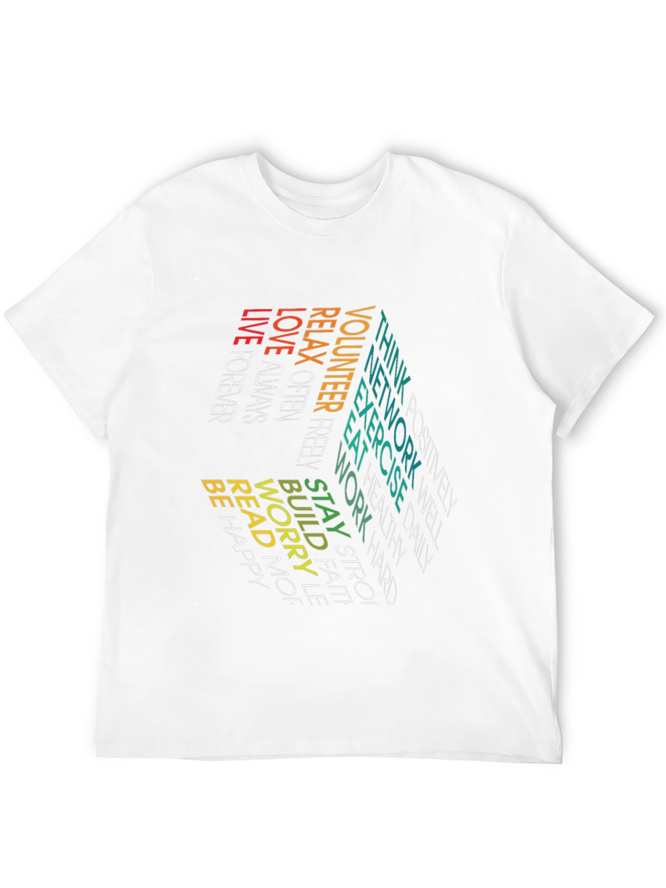 Black Inspirational Word Art T-Shirt view 12