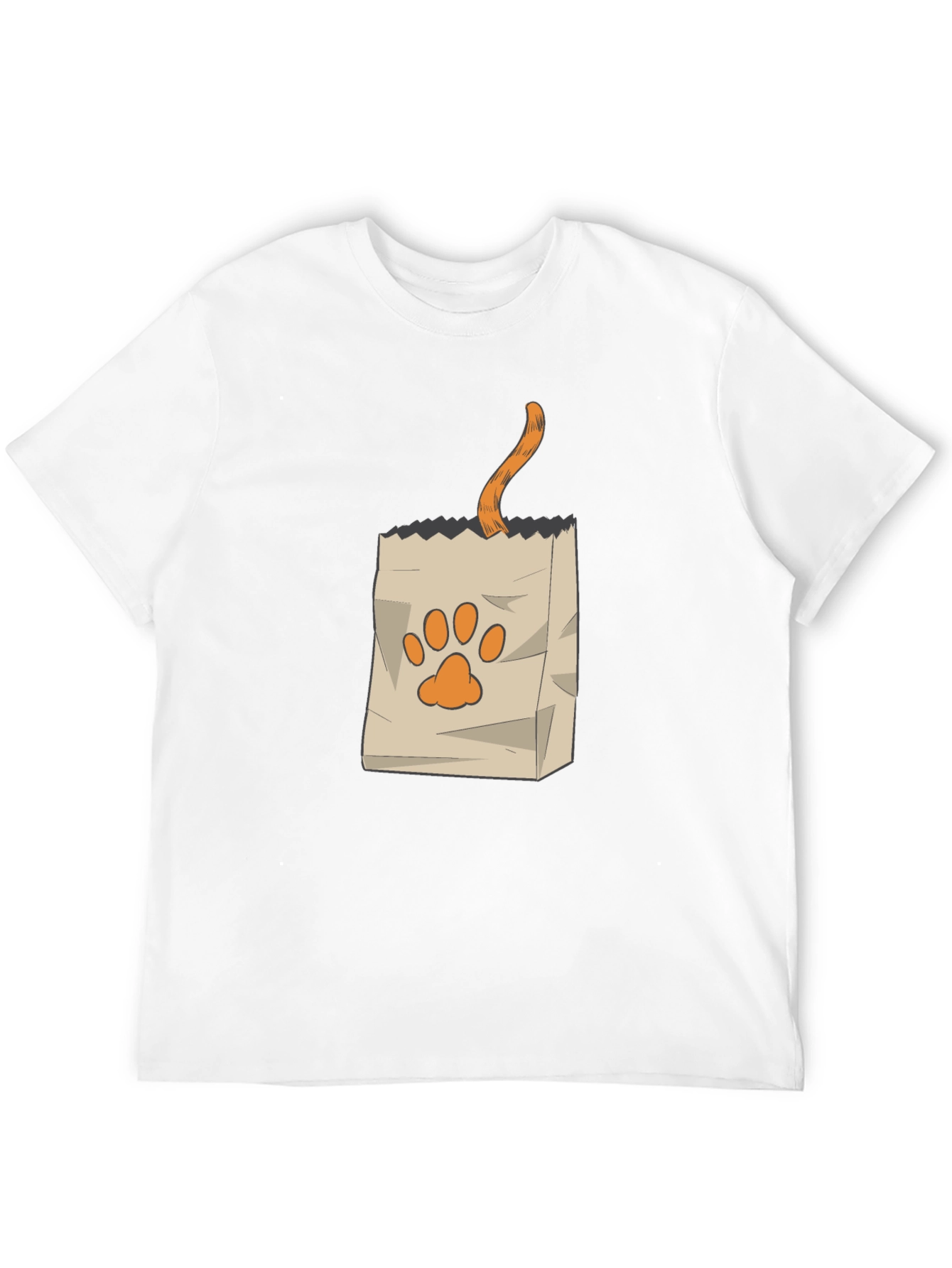 Black Cat in Bag Graphic Tee - Funny Pet Lover Shirt view 12