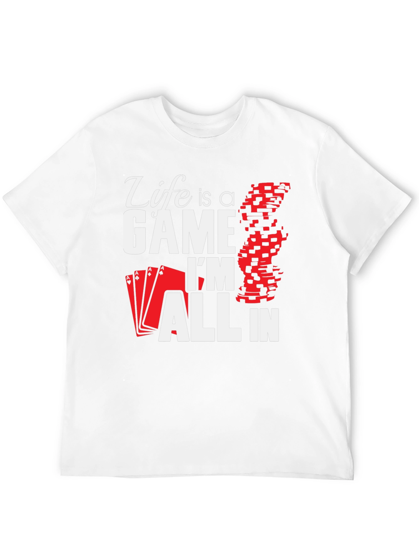 Black Life is a Game - Poker T-Shirt view 12
