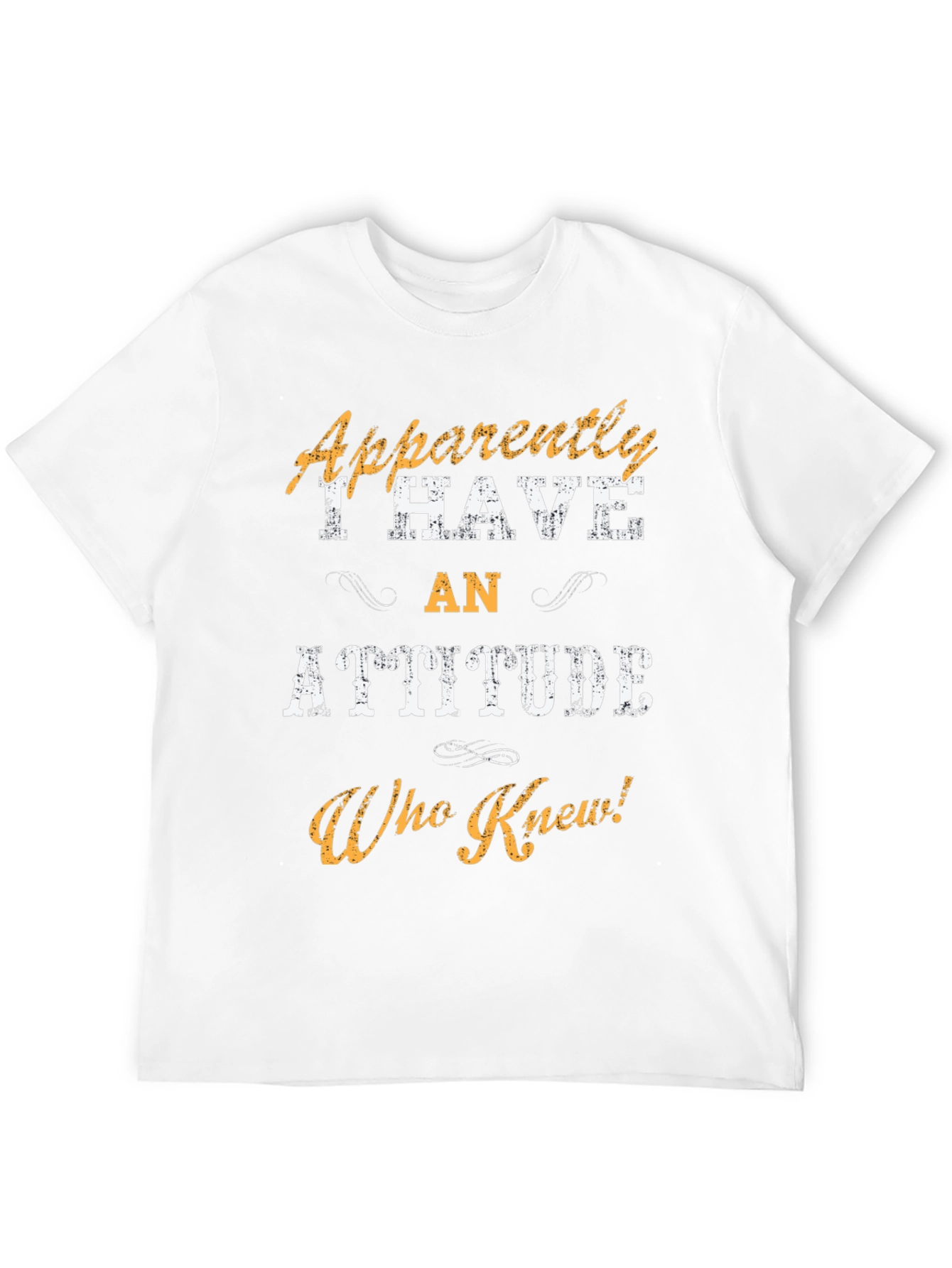 Black Attitude T-Shirt: Funny Sarcastic Men's Tee view 12