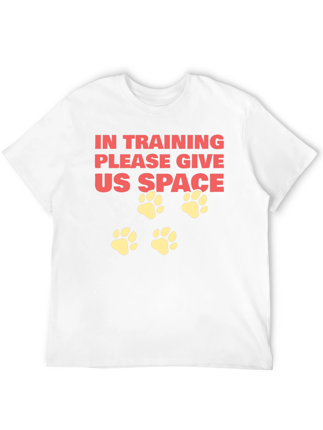 Black In Training Dog Paw Print T-Shirt view 12