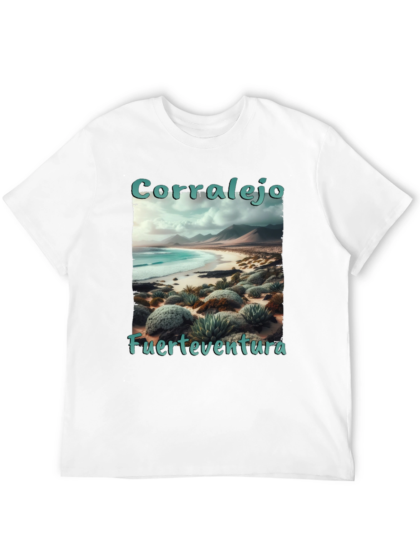 Black Corralejo Fuerteventura Beach T-Shirt view 12