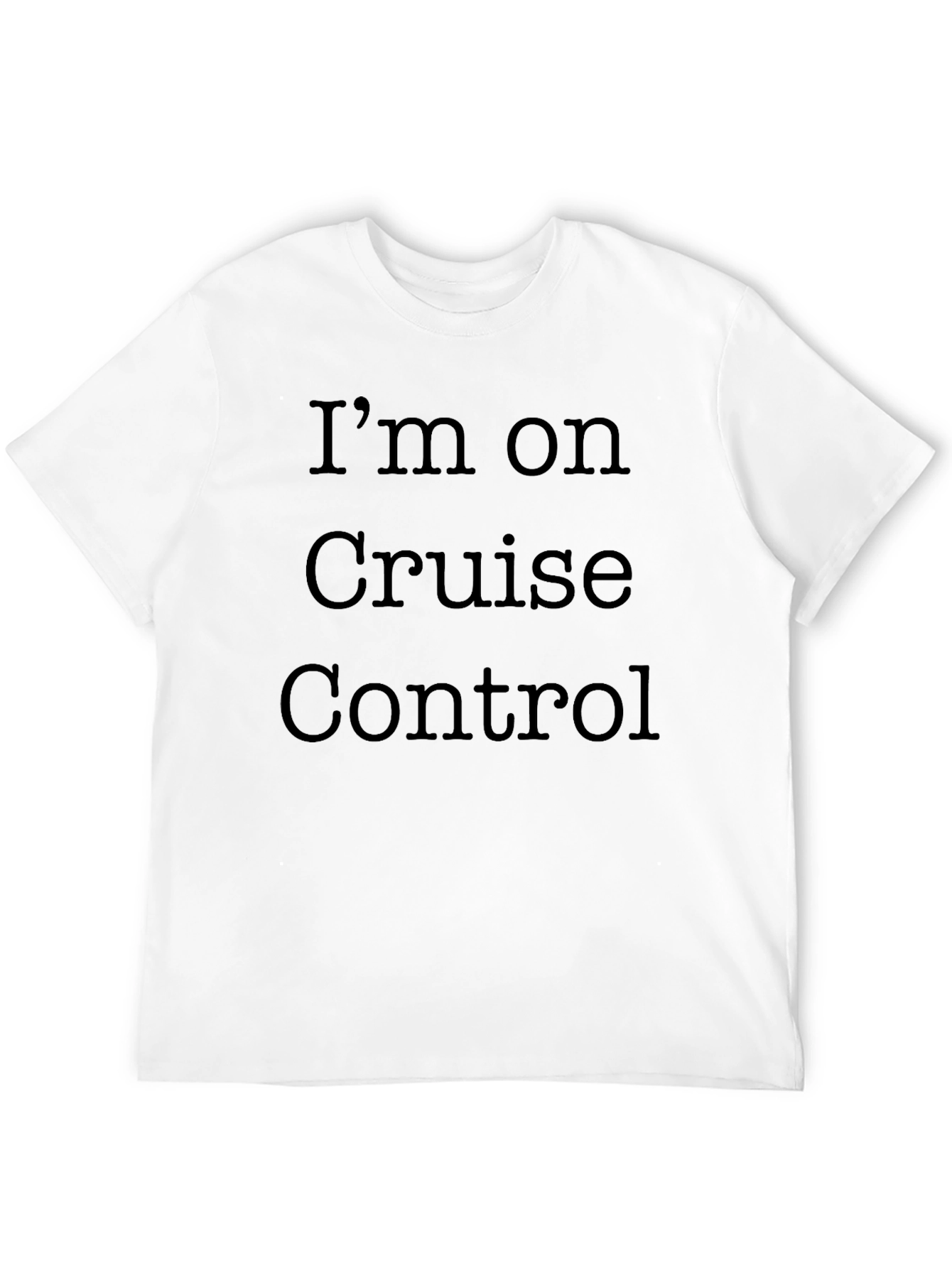 Black Cruise Control T-Shirt -  Men's Black Cotton Tee view 12