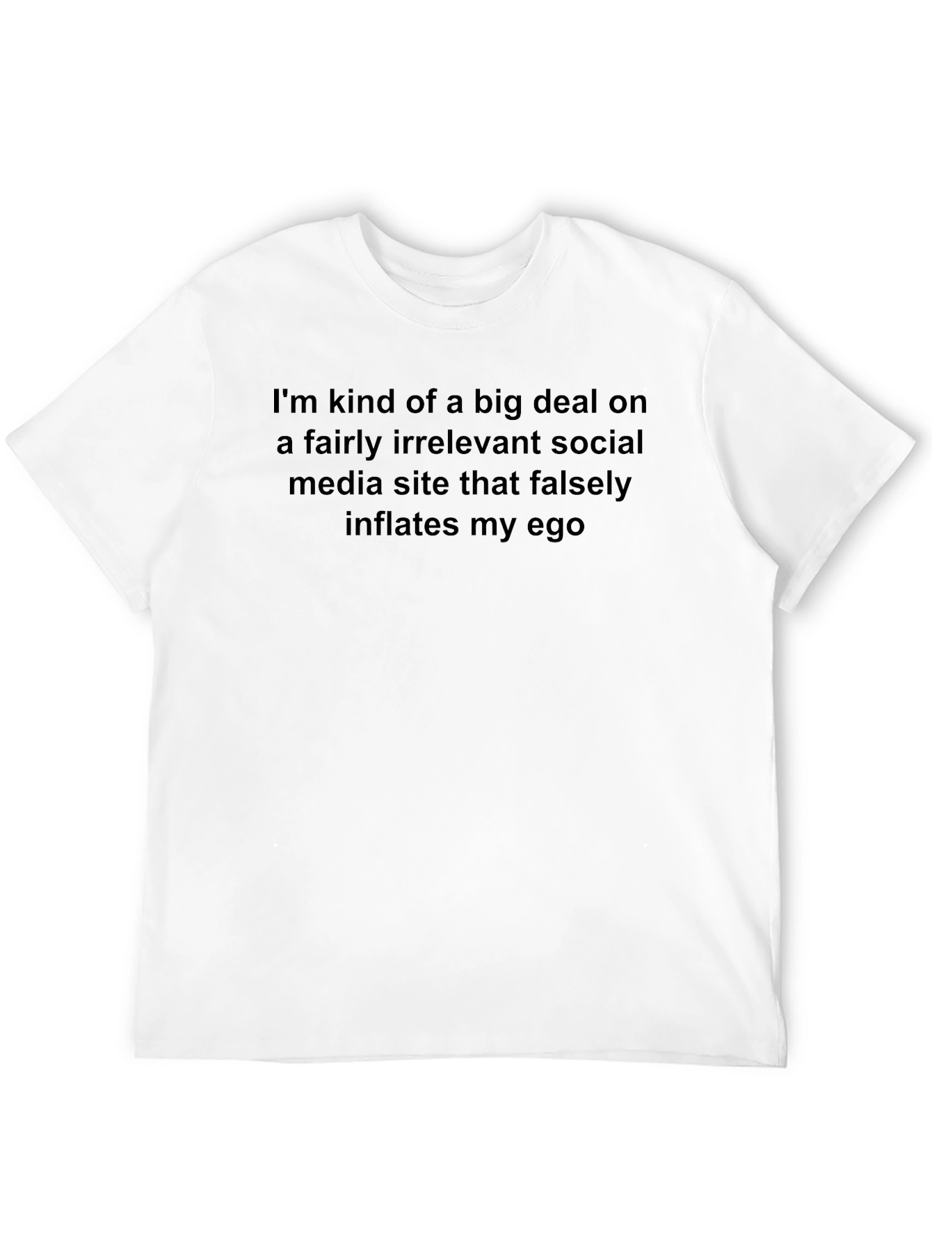 Black Funny Social Media Ego T-Shirt view 12