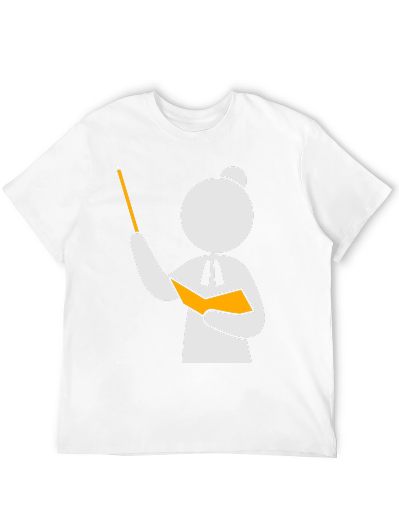 Black Teacher Stick Figure Black T-Shirt view 12