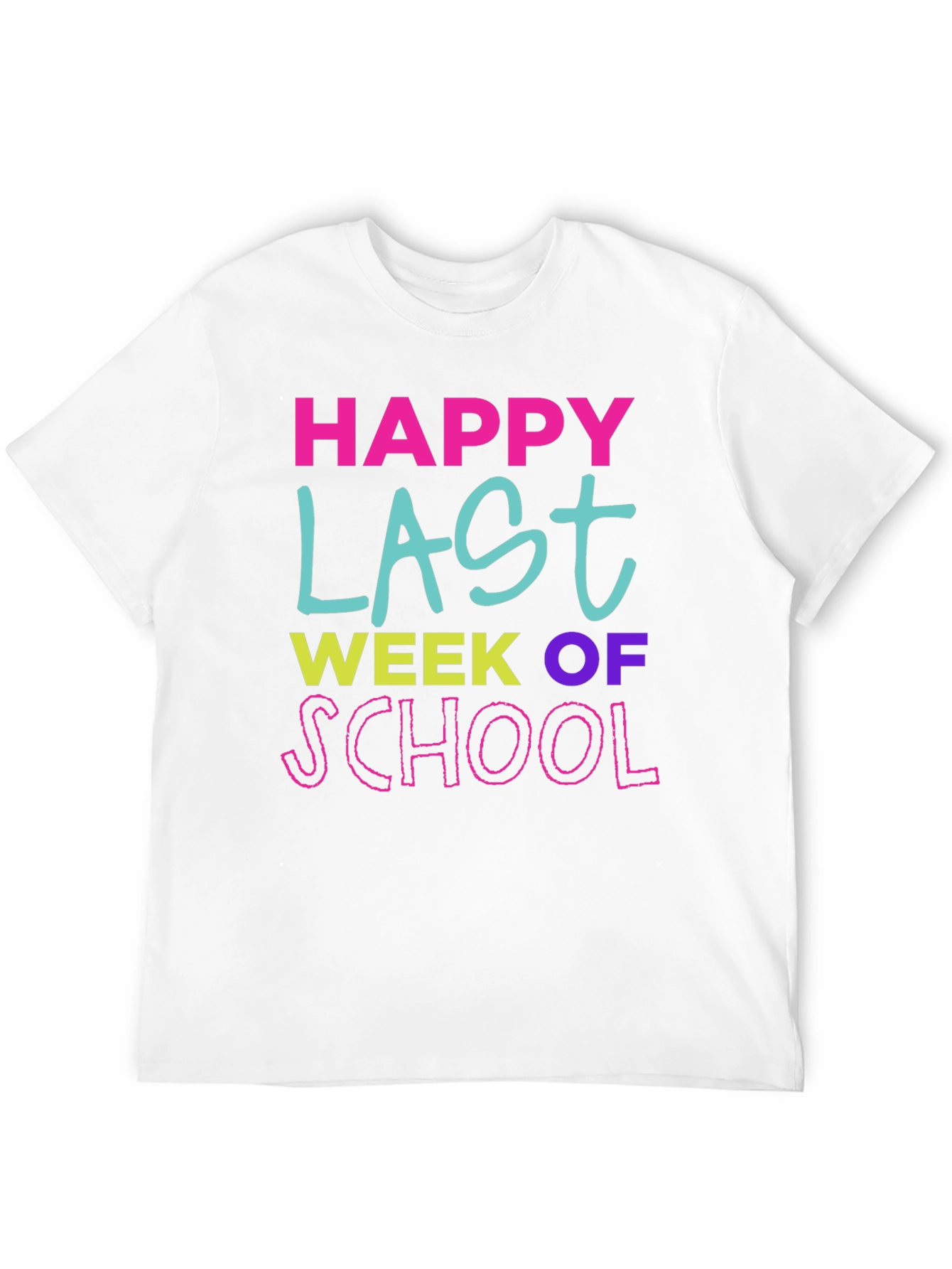 Black Happy Last Week of School T-Shirt view 12