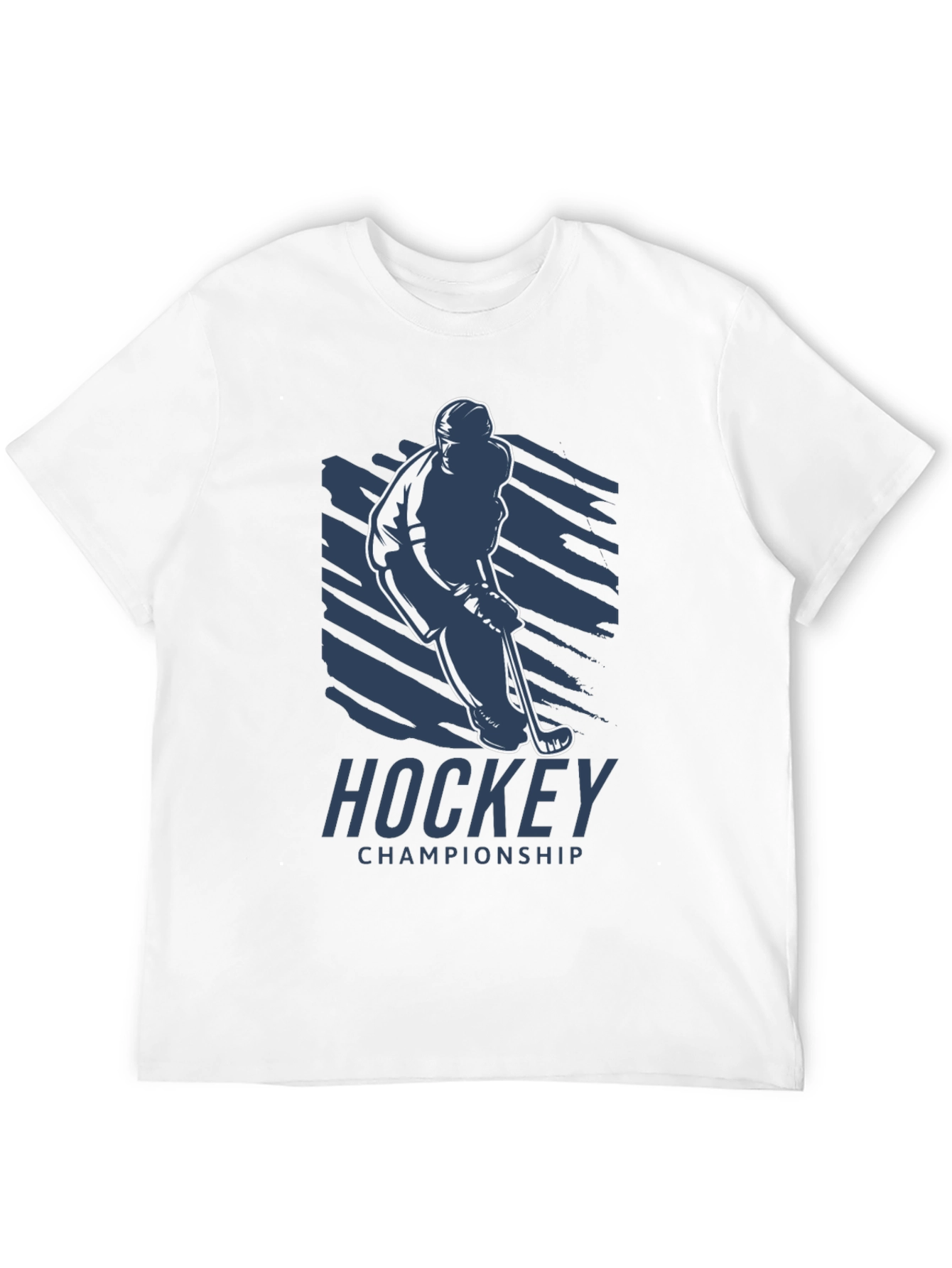 Black Hockey Championship T-Shirt - Black view 12
