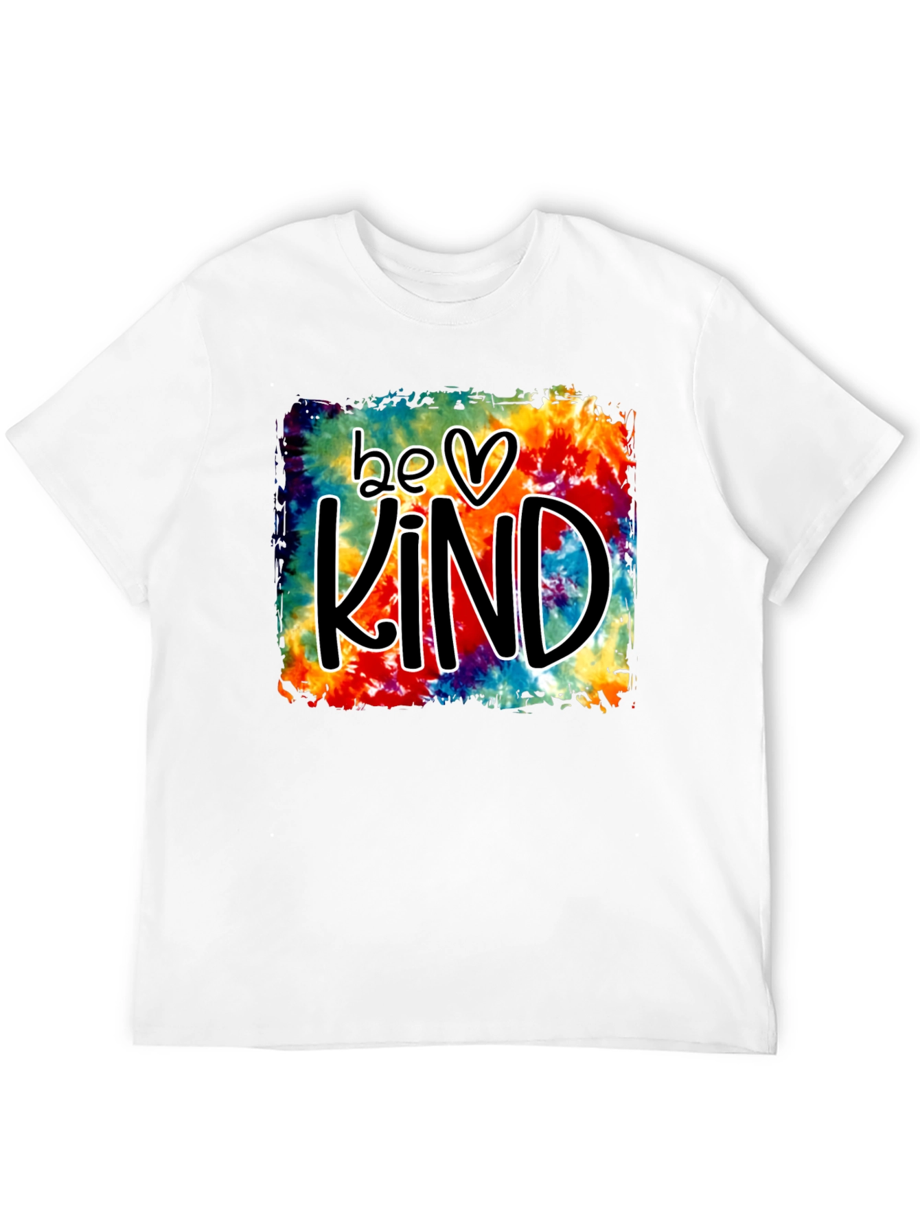 Black Be Kind Tie-Dye Graphic T-Shirt view 12