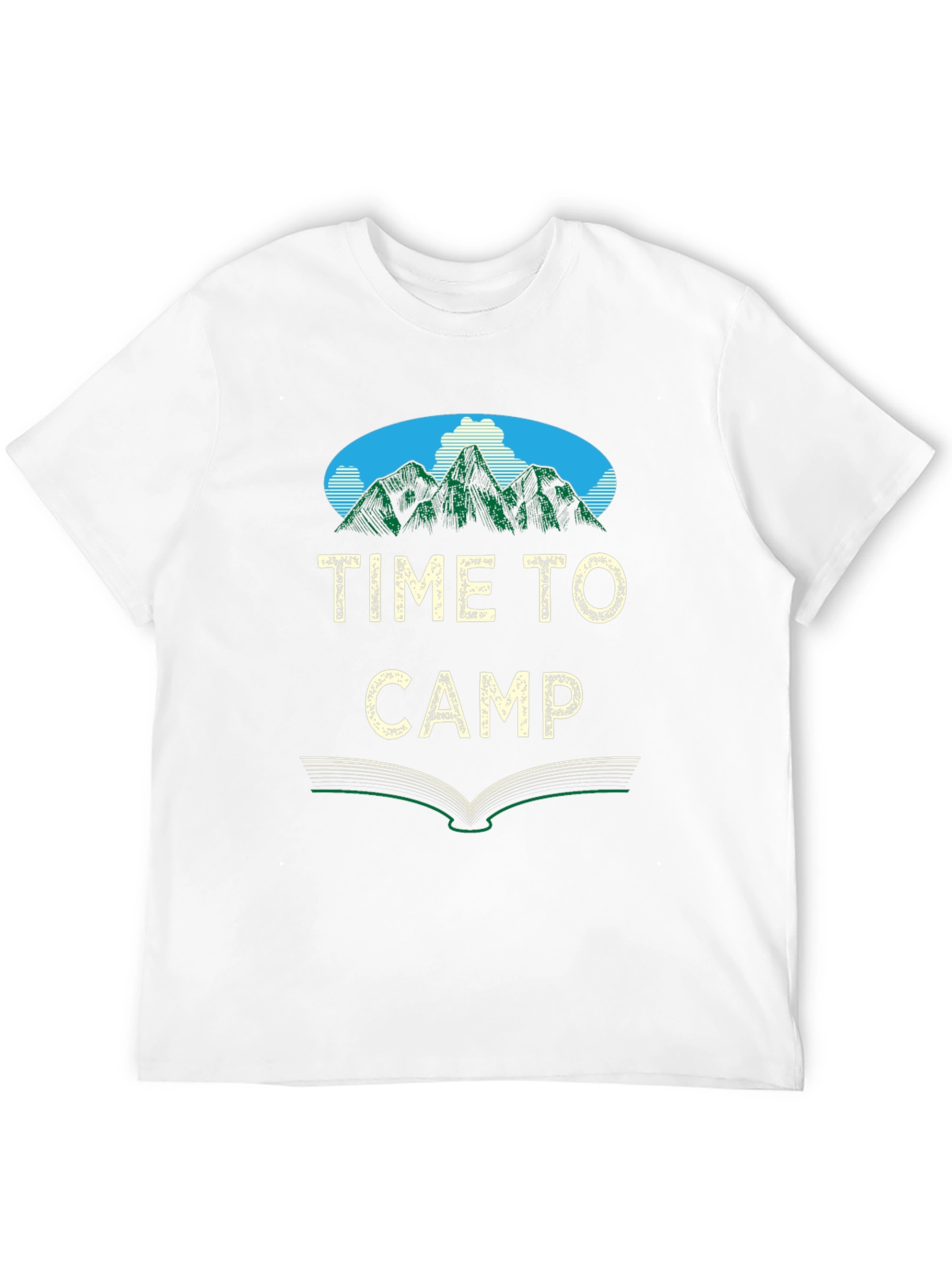 Black Time to Camp Black Graphic Tee view 12