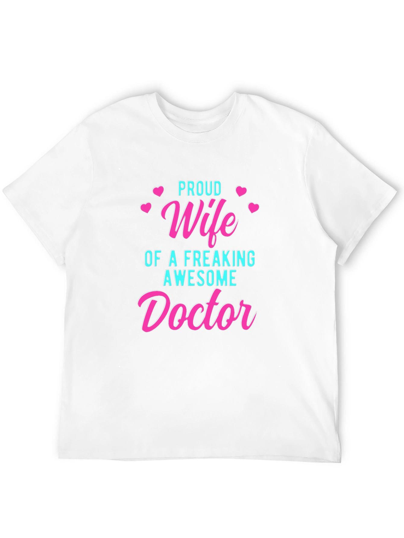 Black Proud Wife of an Awesome Doctor T-Shirt view 12