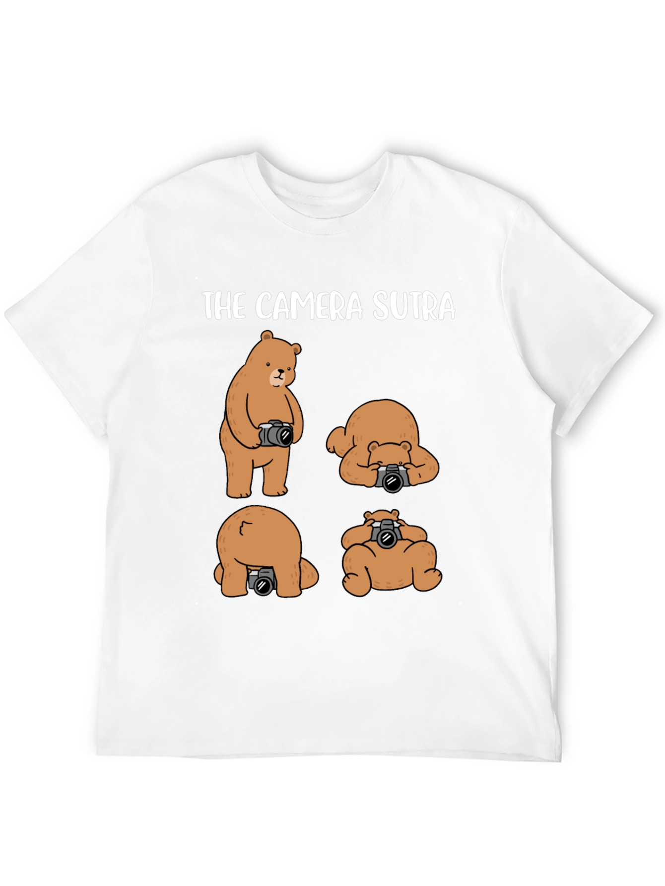 Black The Camera Sutra T-Shirt: Bear Photography Humor view 12