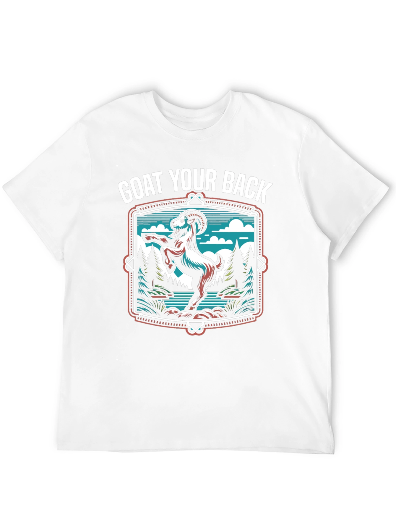 Black Goat Your Back T-Shirt - Black Graphic Tee view 12