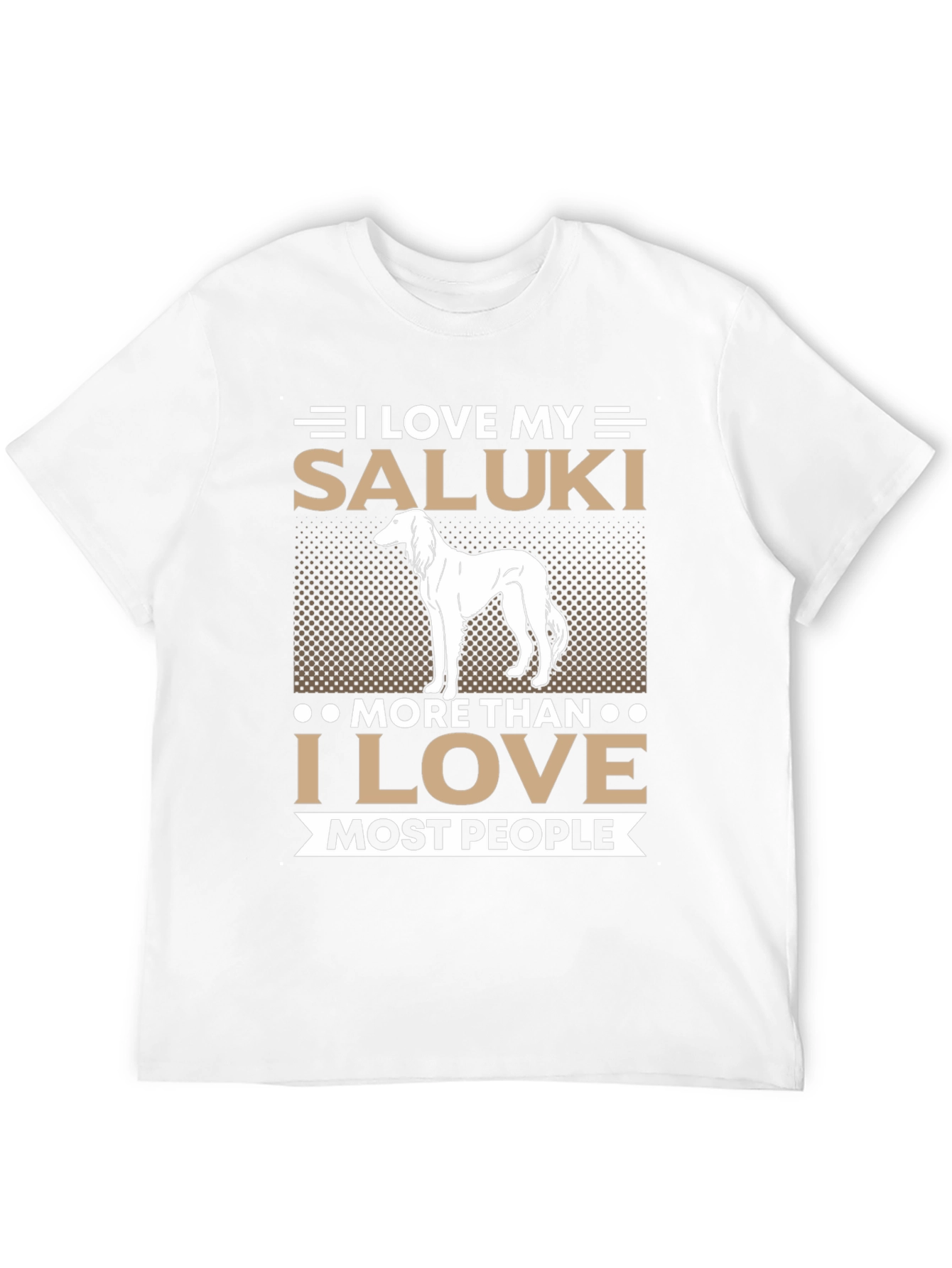 Black I Love My Saluki Dog T-Shirt, Saluki Lover Gift view 12