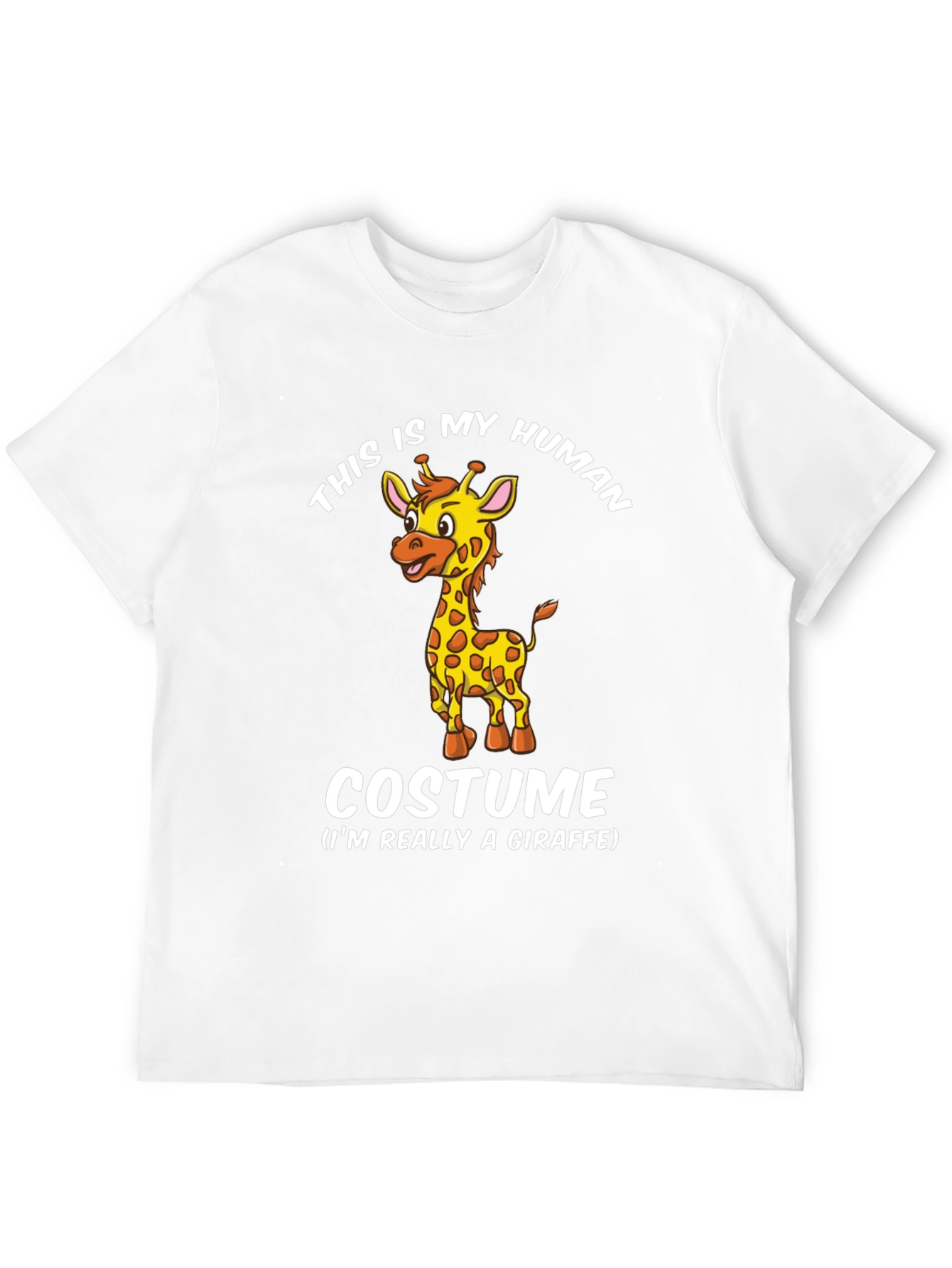 Black Giraffe Costume T-Shirt - Funny Animal Tee view 12