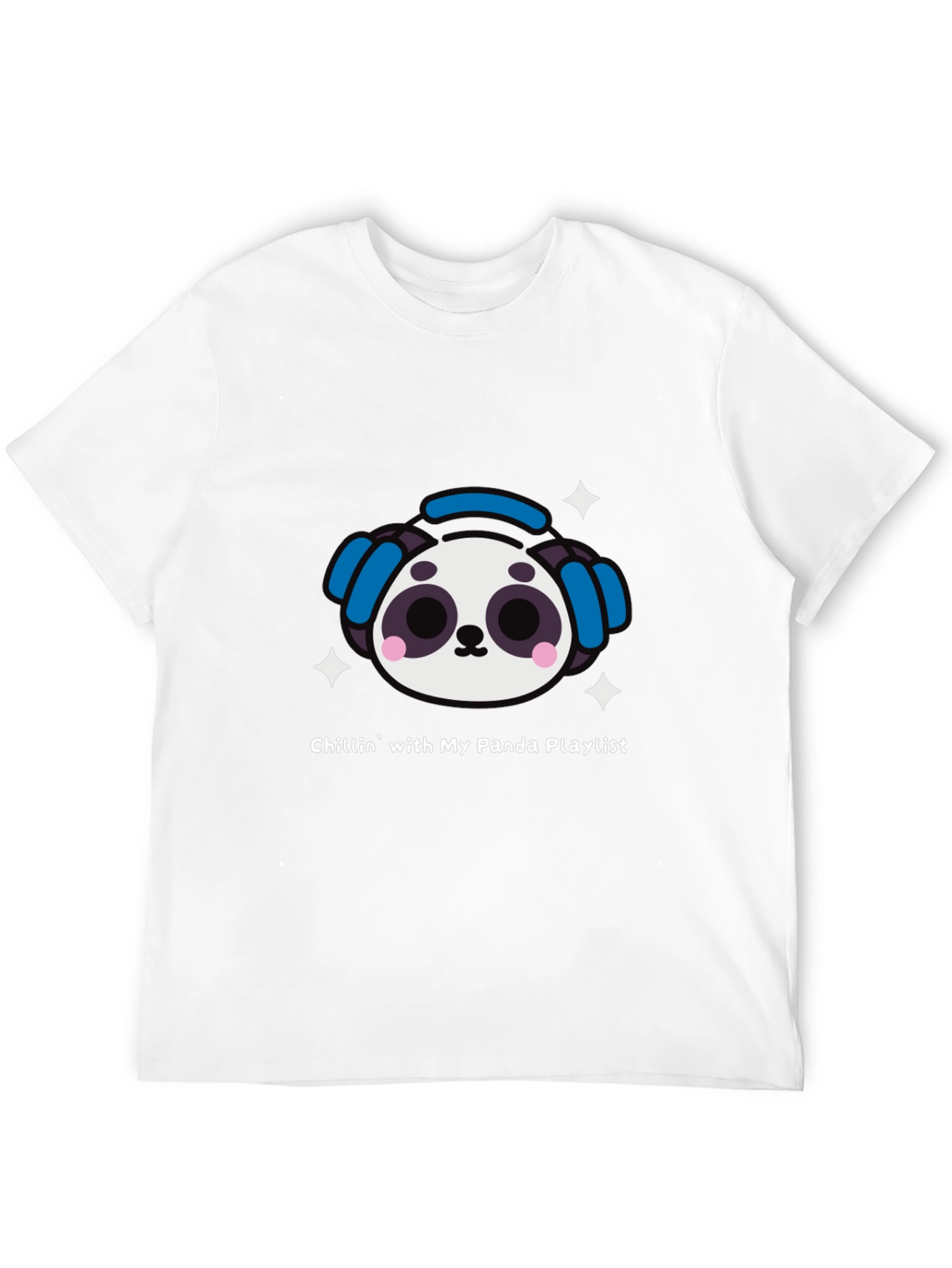 Black Panda Playlist T-Shirt - Chill Vibes view 12