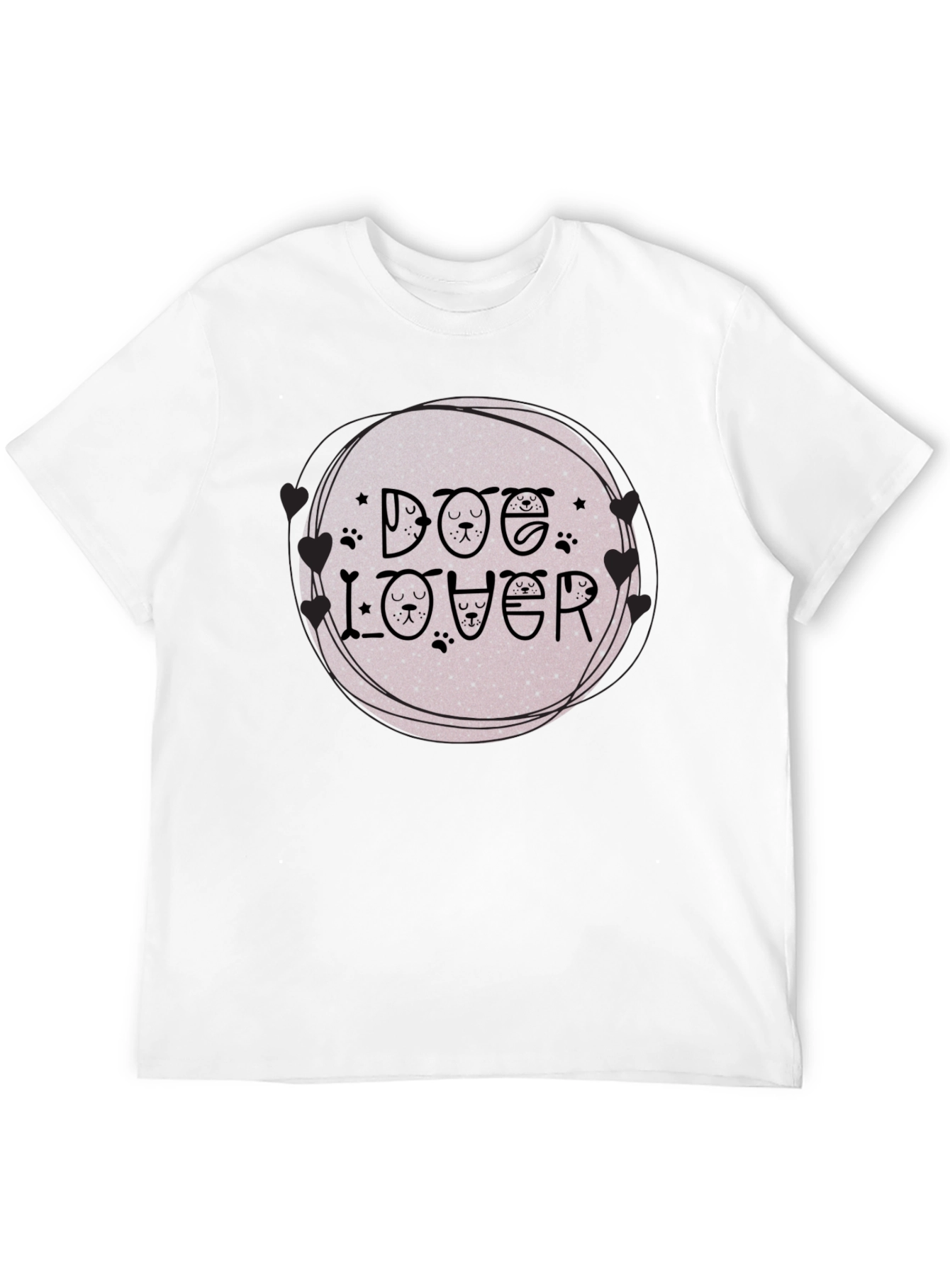 Black Dog Lover Graphic Tee - Unique Pet Design view 12