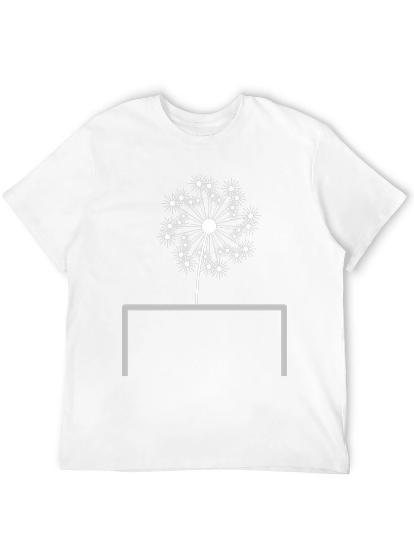 Black Dandelion Graphic Tee - Modern Minimalist Design view 12