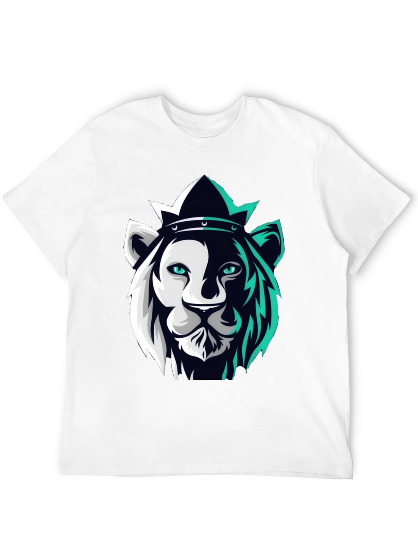 Black Lion King Graphic Tee - Modern Black T-Shirt view 12