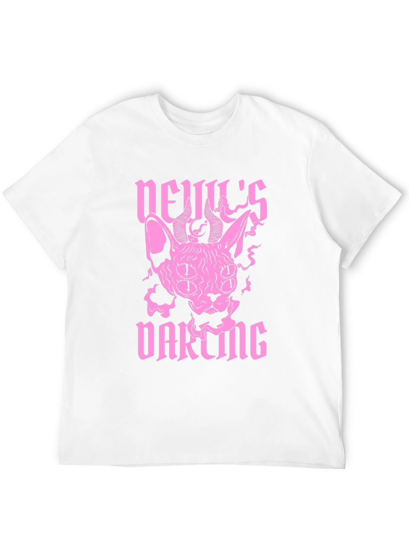 Black Devil's Darling Black Graphic T-Shirt view 12